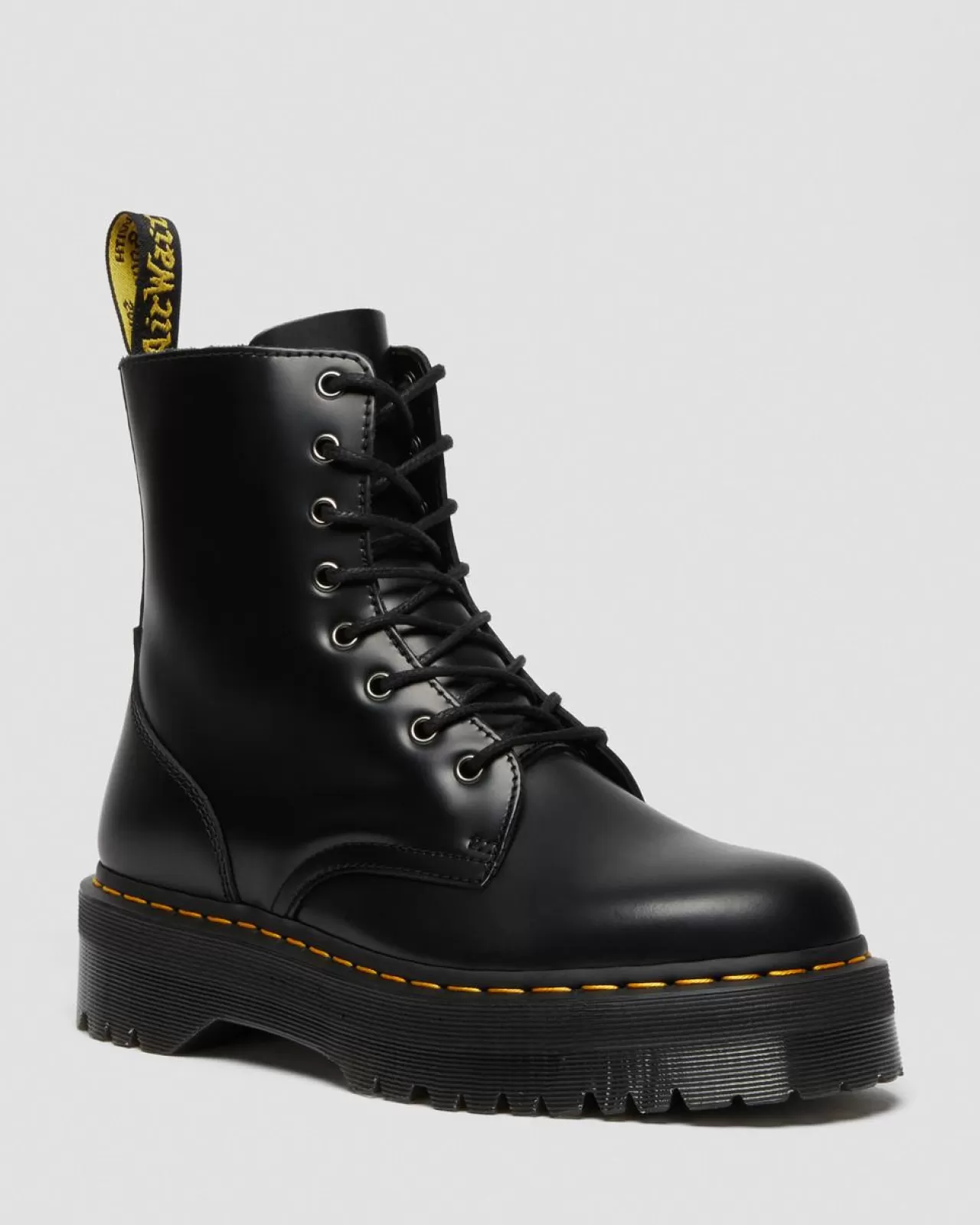 Bestsellers | Ankle Boots^Dr. Martens Jadon Boot Smooth Leather Platforms Black — Polished Smooth