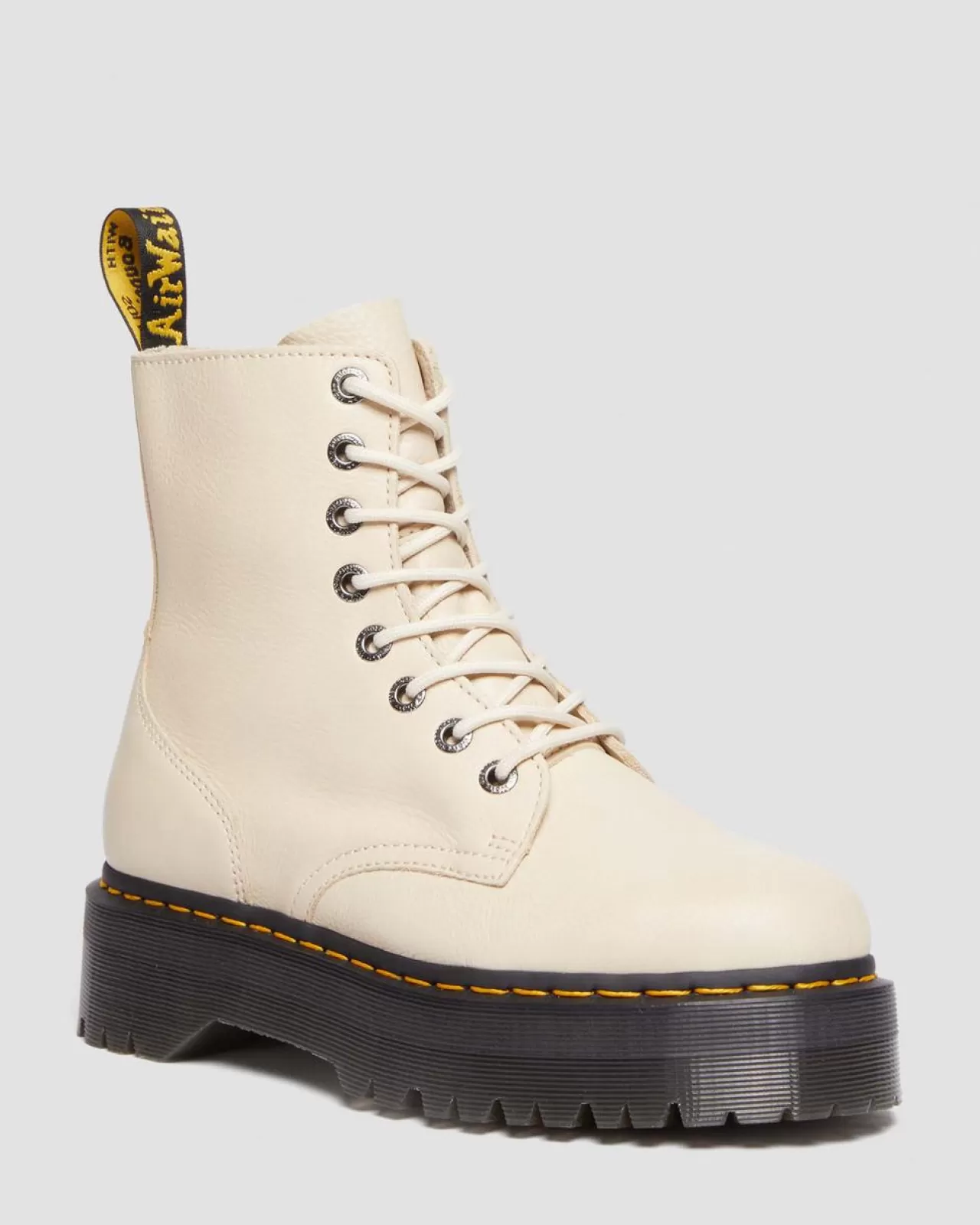 Sale | Platform Boots^Dr. Martens Jadon III Boot Pisa Leather Platforms Parchment Beige — Pisa