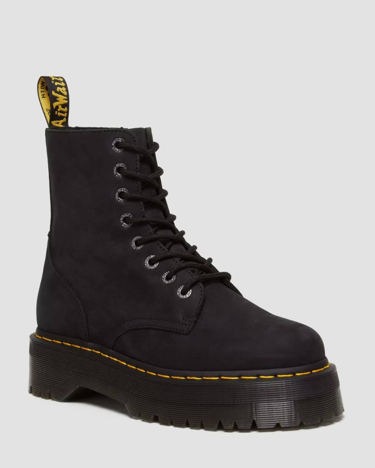 Platform Boots | Ankle Boots^Dr. Martens Jadon III Boot Tumbled Nubuck Platforms Charcoal Grey — Tumbled Nubuck