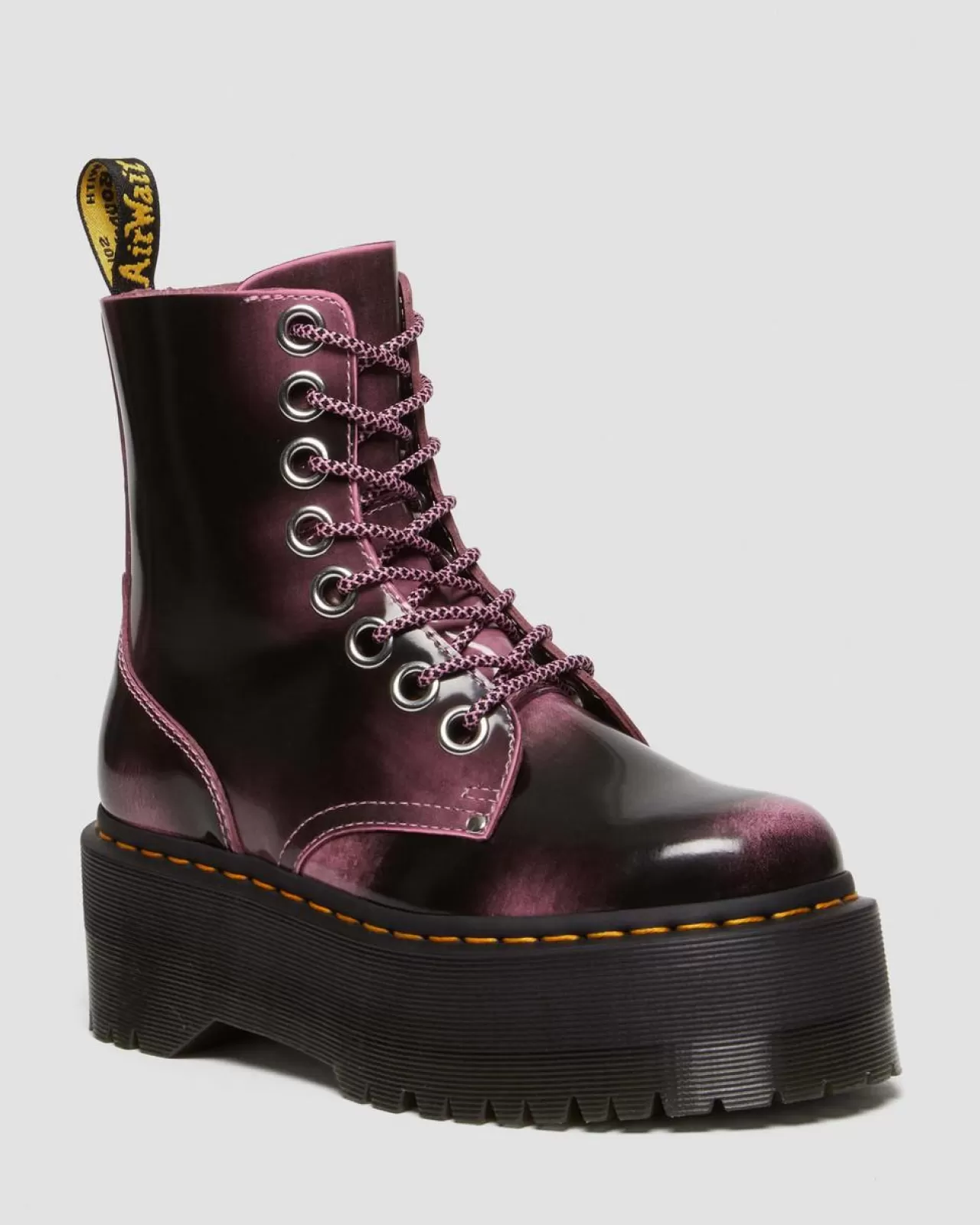 Platform Boots | Platforms^Dr. Martens Jadon Max Boot Distressed Leather Platforms Fondant Pink — Arcadia