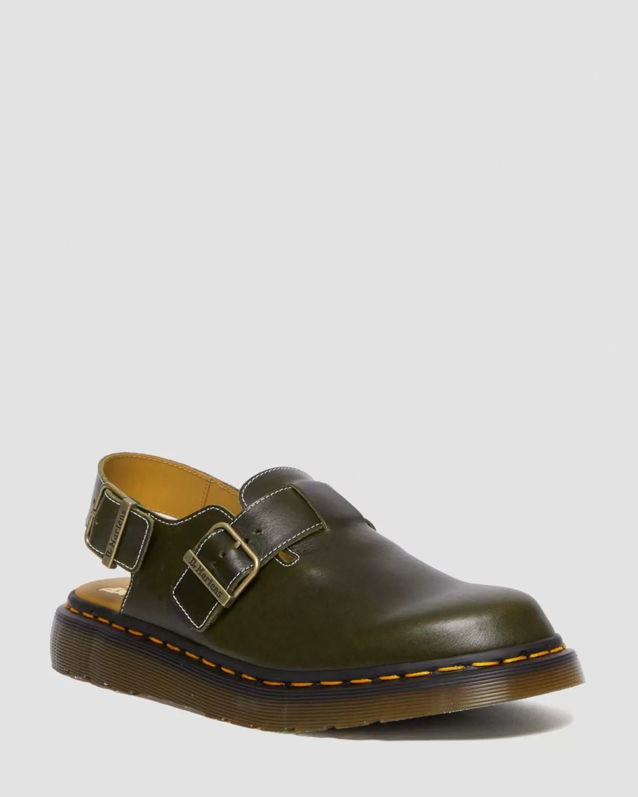 Sale | Originals^Dr. Martens Jorge Made in England Classic Leather Slingback Mules DARK GREEN