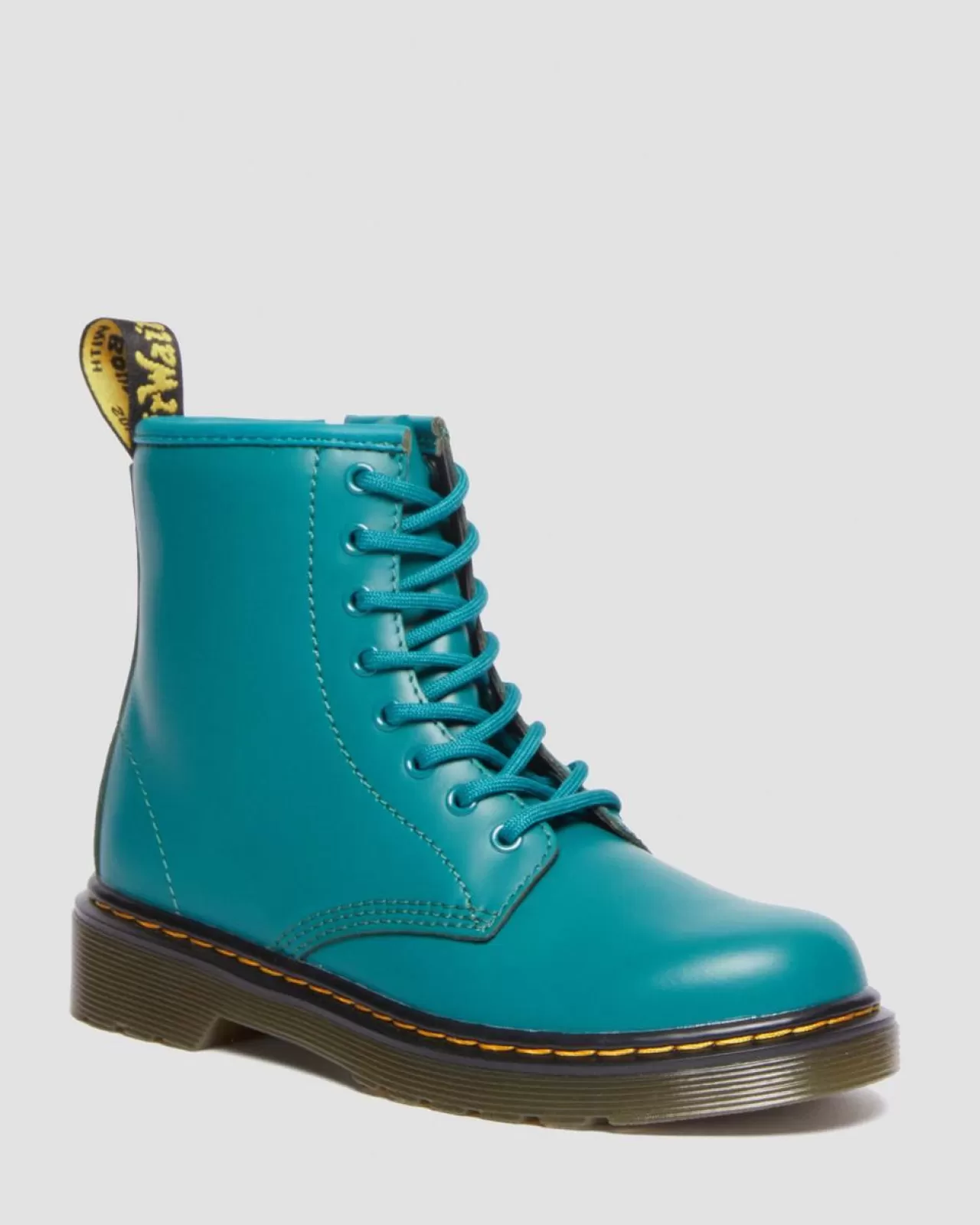 Sale | School Styles^Dr. Martens Junior 1460 Leather Lace Up Boots TEAL GREEN — Romario