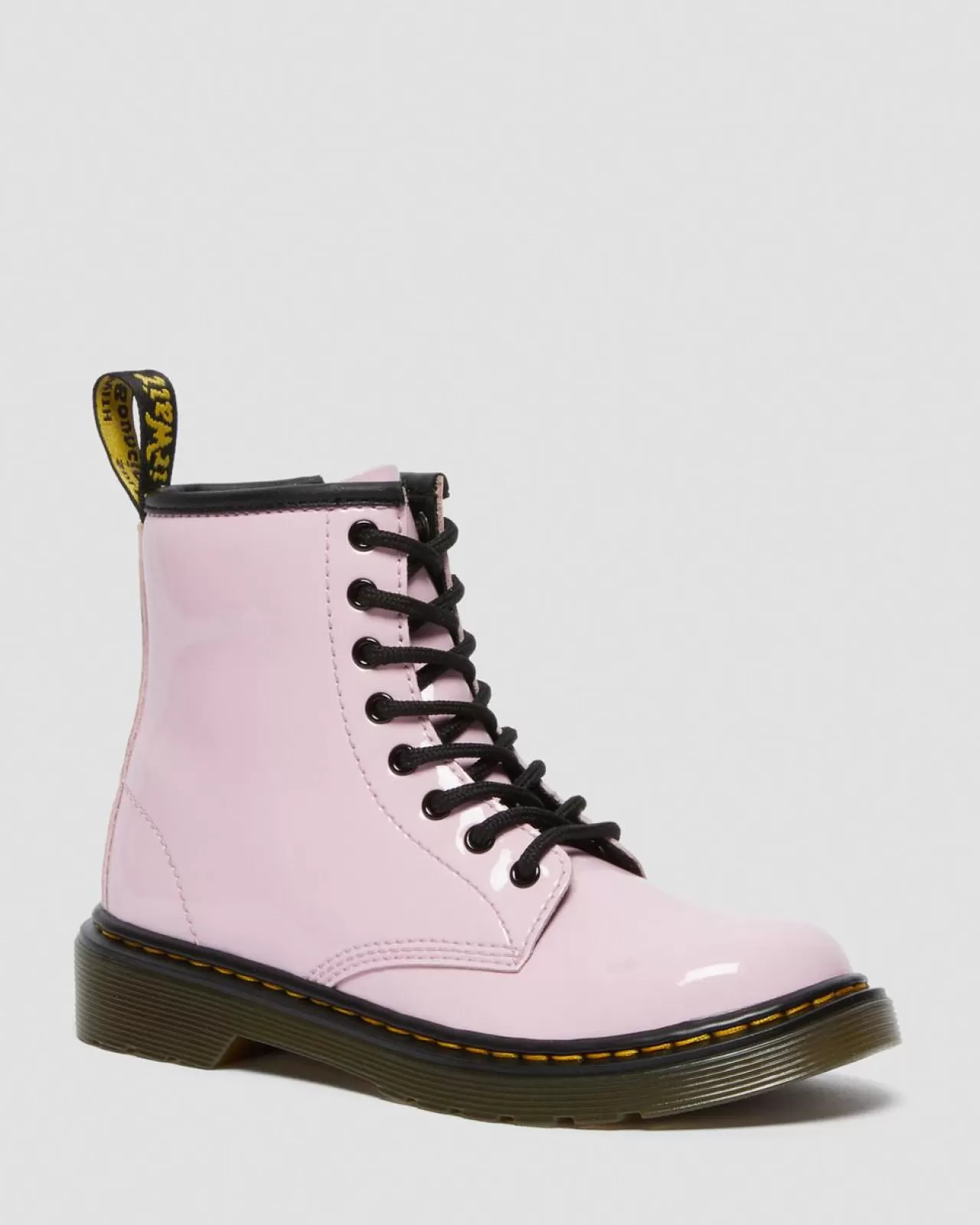 Glitter & Patent Boots | School Styles^Dr. Martens Junior 1460 Patent Leather Lace Up Boots Pale Pink — Patent Leather