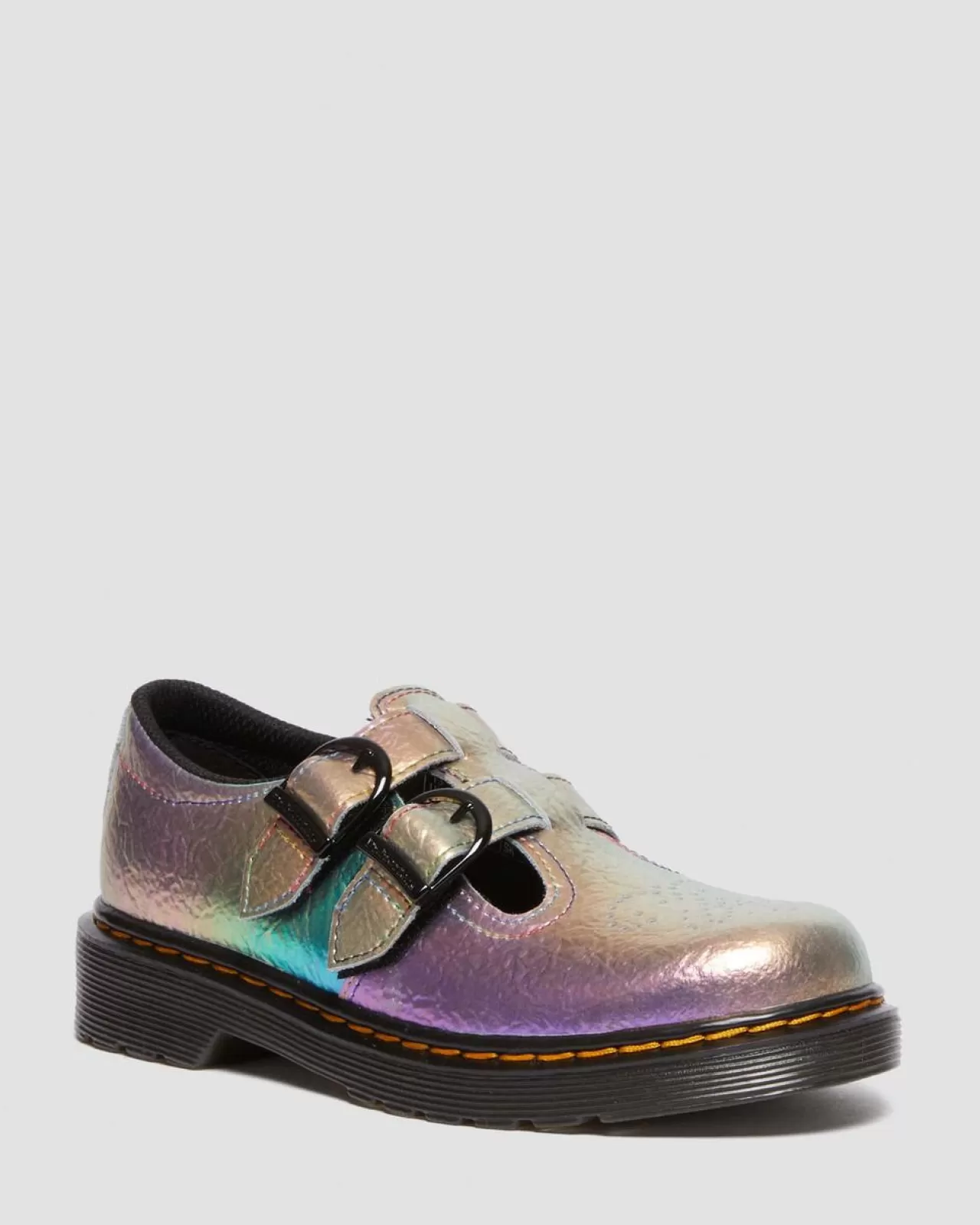 Sale | School Styles^Dr. Martens Junior 8065 Rainbow Crinkle Leather Mary Jane Shoes MULTI — Rainbow Crinkle