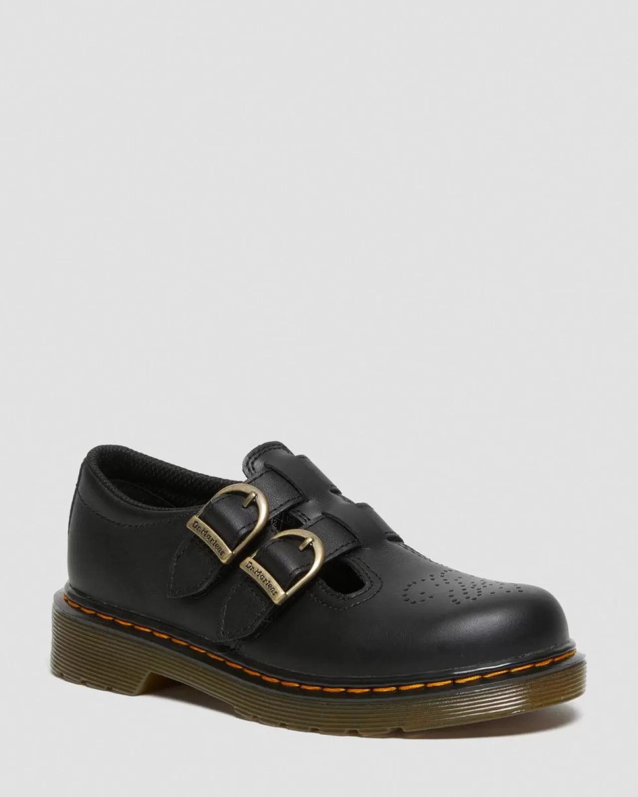 School Styles | Junior / 5-7 Years^Dr. Martens Junior 8065 Softy T Leather Mary Jane Shoes Black — Softy T