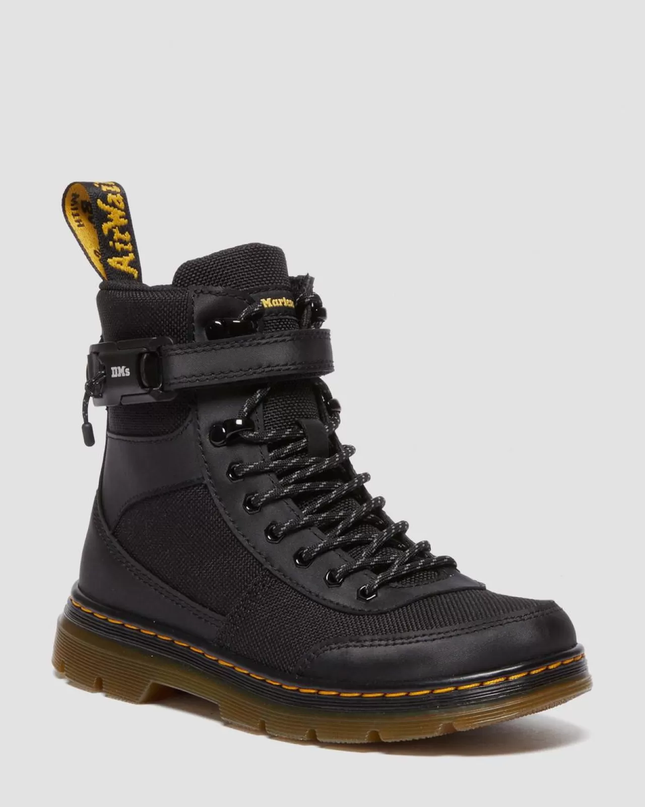 School Styles | Junior / 5-7 Years^Dr. Martens Junior Combs Tech Extra Tough Poly Casual Boots Black — Extra Tough 50/50+Rubbery