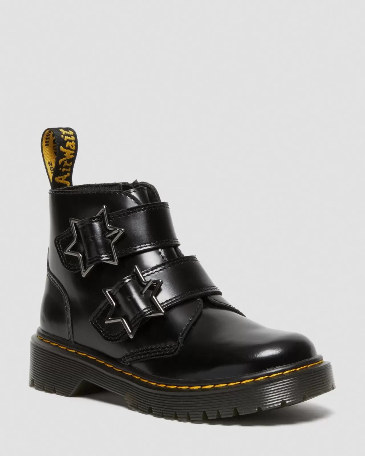 School Styles | Junior / 5-7 Years^Dr. Martens Junior Devon Bex Leather Ankle Boots Black — Lissome