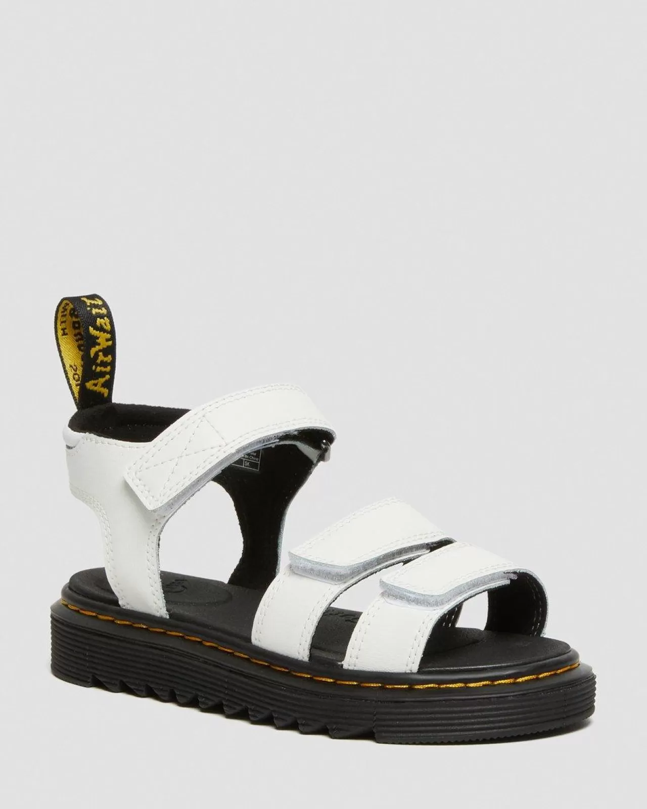 Junior / 5-7 Years | Sandals^Dr. Martens Junior Klaire Leather Strap Sandals White T Lamper — T Lamper