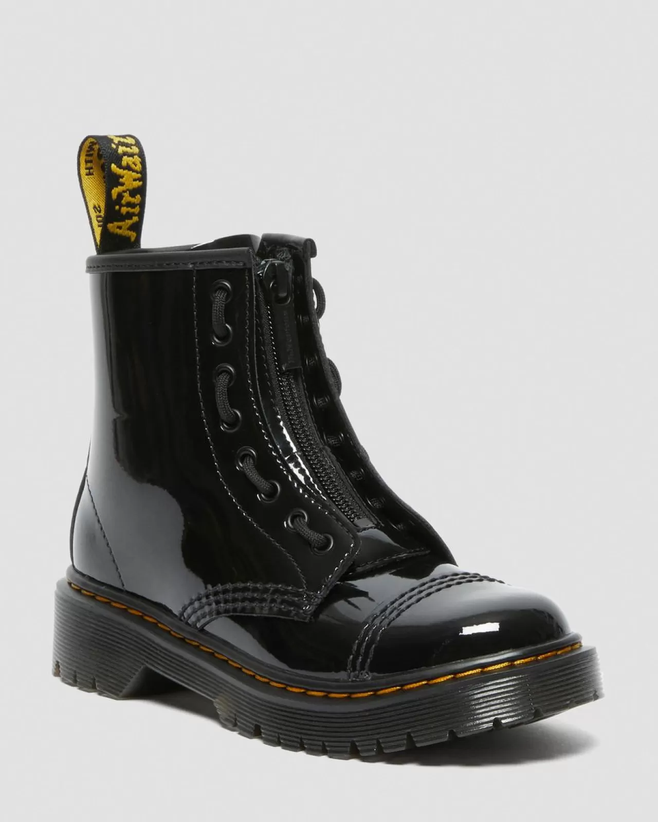 Glitter & Patent Boots | School Styles^Dr. Martens Junior Sinclair Bex Patent Leather Boots Black — Patent Leather