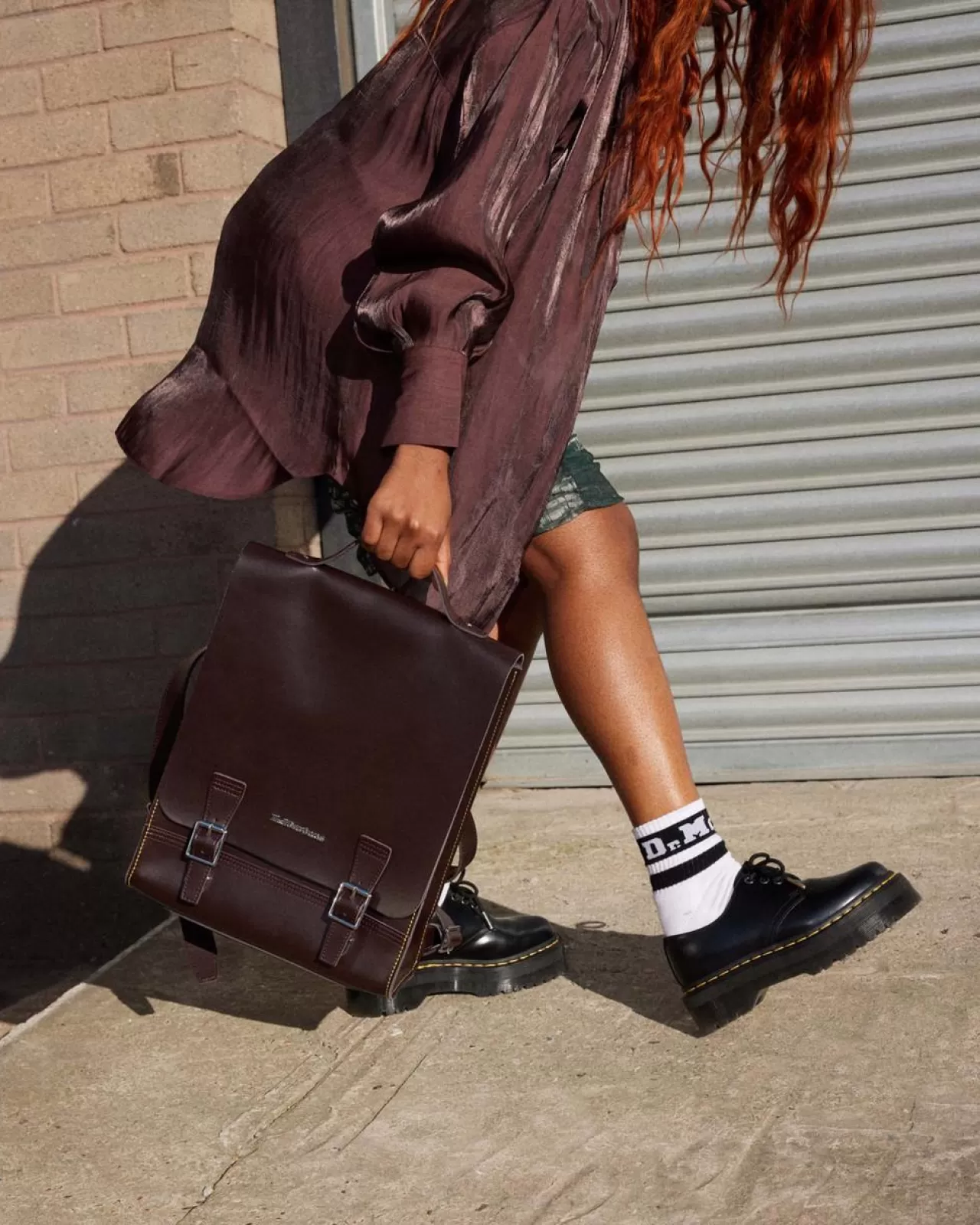 Accessories | Bags^Dr. Martens Leather Box Backpack Burgundy — Kiev