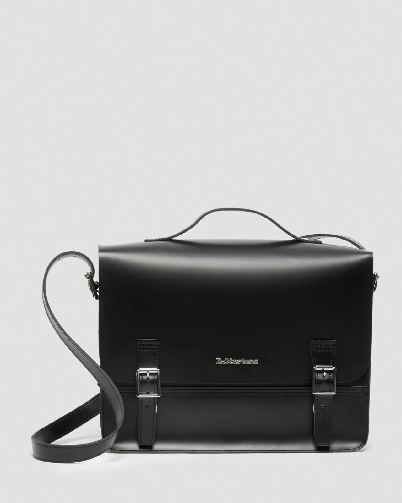 Accessories | Bags^Dr. Martens Leather Box Crossbody Messenger Bag Black — Kiev+ Smooth