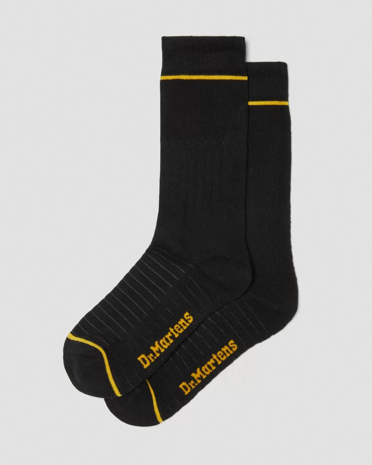 Socks | Sale^Dr. Martens Lightweight Organic Cotton Blend Socks Black — Organic Cotton Blend