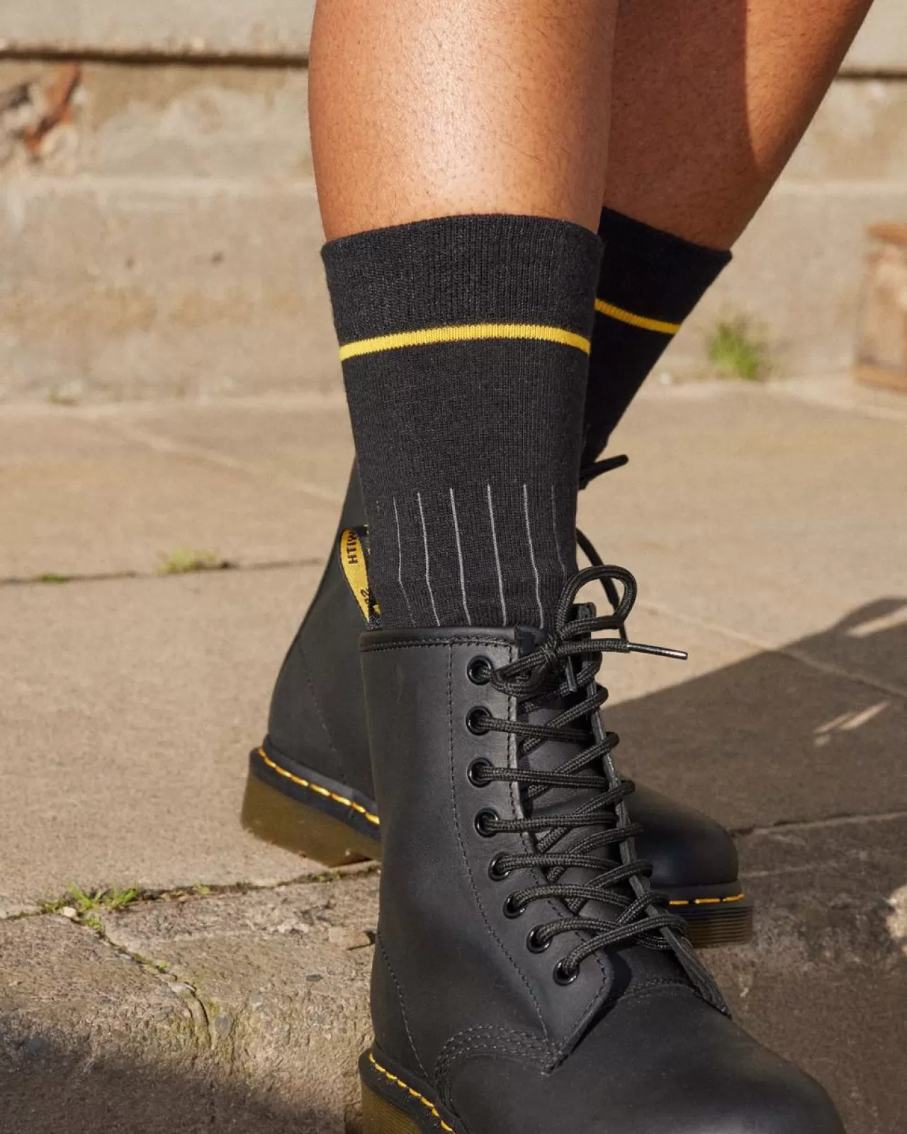 Socks | Sale^Dr. Martens Lightweight Organic Cotton Blend Socks Black — Organic Cotton Blend