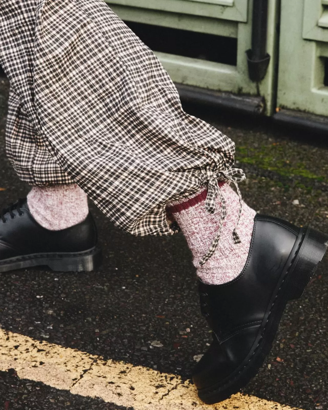 Socks | Accessories^Dr. Martens Marl Organic Socks Oxblood — Cotton Blend