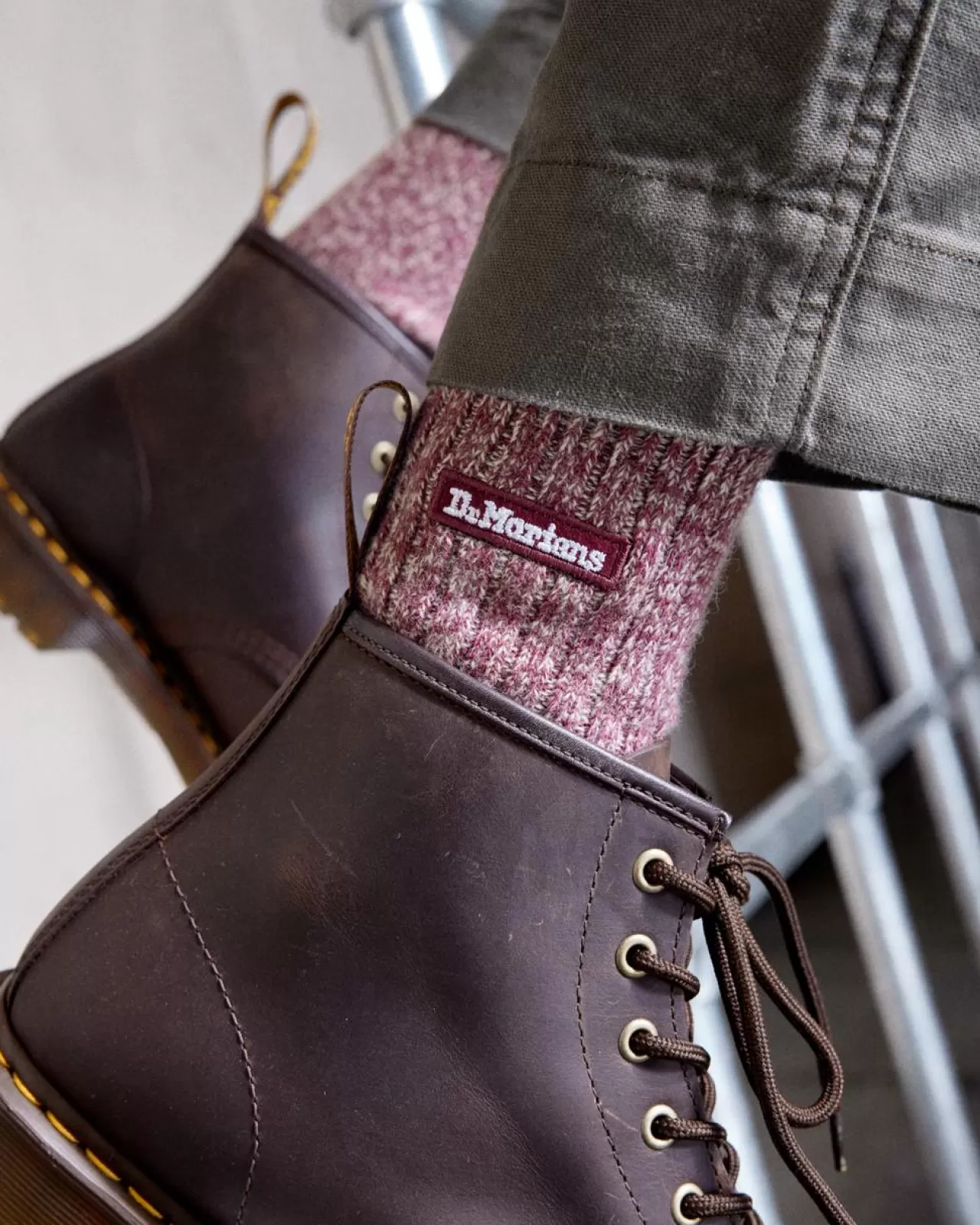 Socks | Sale^Dr. Martens Merino Organic Cotton Blend Socks Oxblood — Organic Cotton Blend