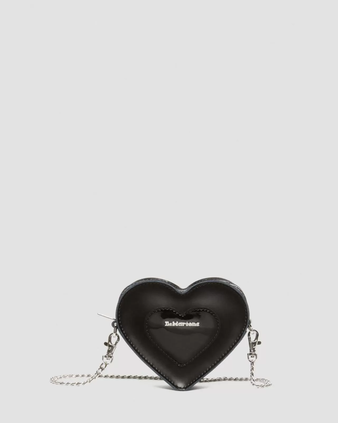 Accessories | Bags^Dr. Martens Mini Heart Shaped Kiev & Patent Leather Bag Black — Kiev+Patent Lamper