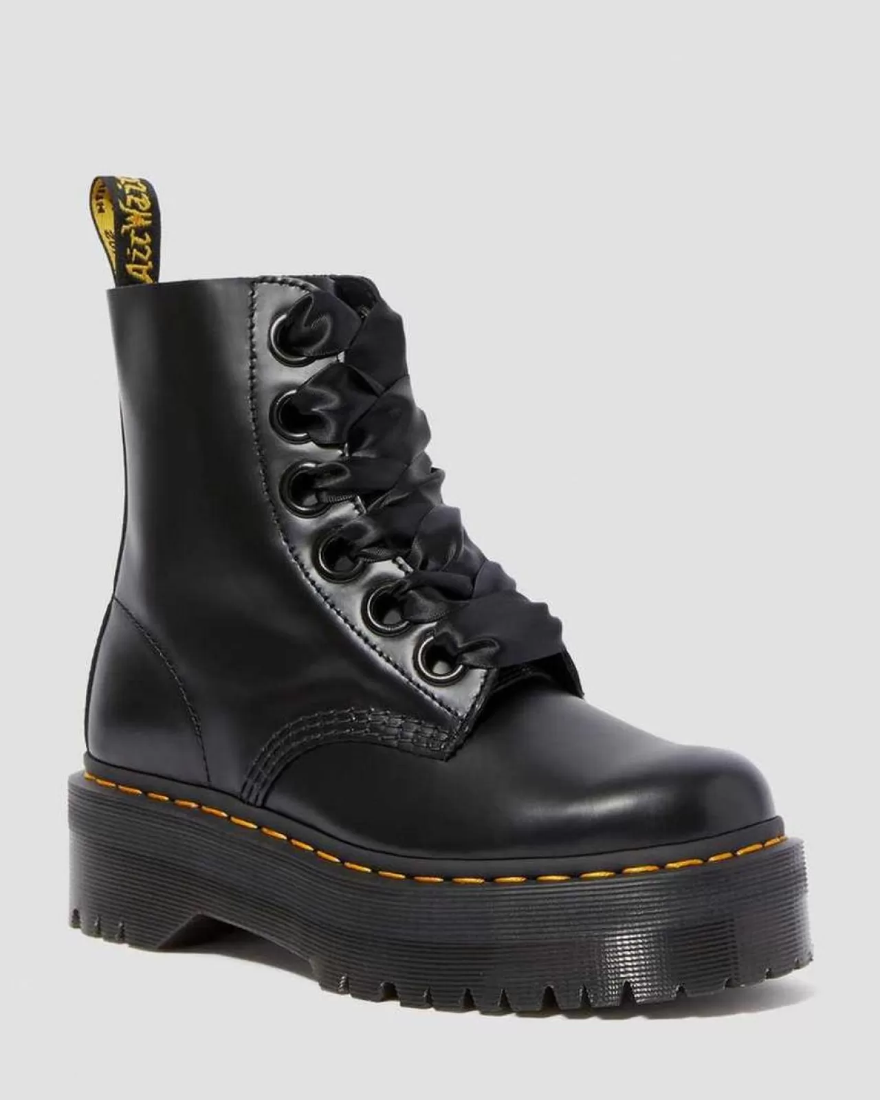 Platform Boots | Ankle Boots^Dr. Martens Molly Women's Leather Platform Boots Black — Buttero