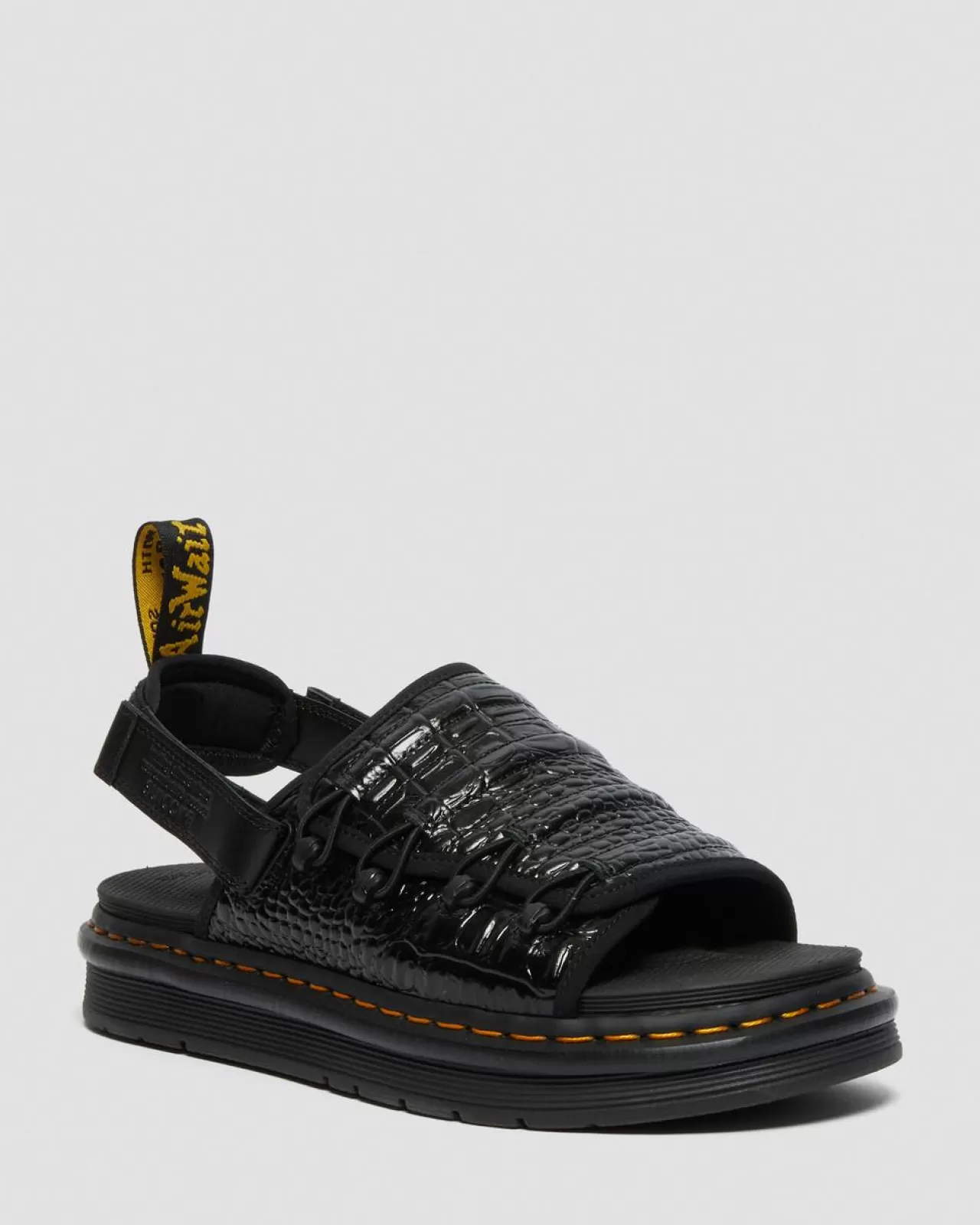 Sale | Sandals^Dr. Martens Mura Suicoke Croco Leather Sandals Black — New Vibrance Croco