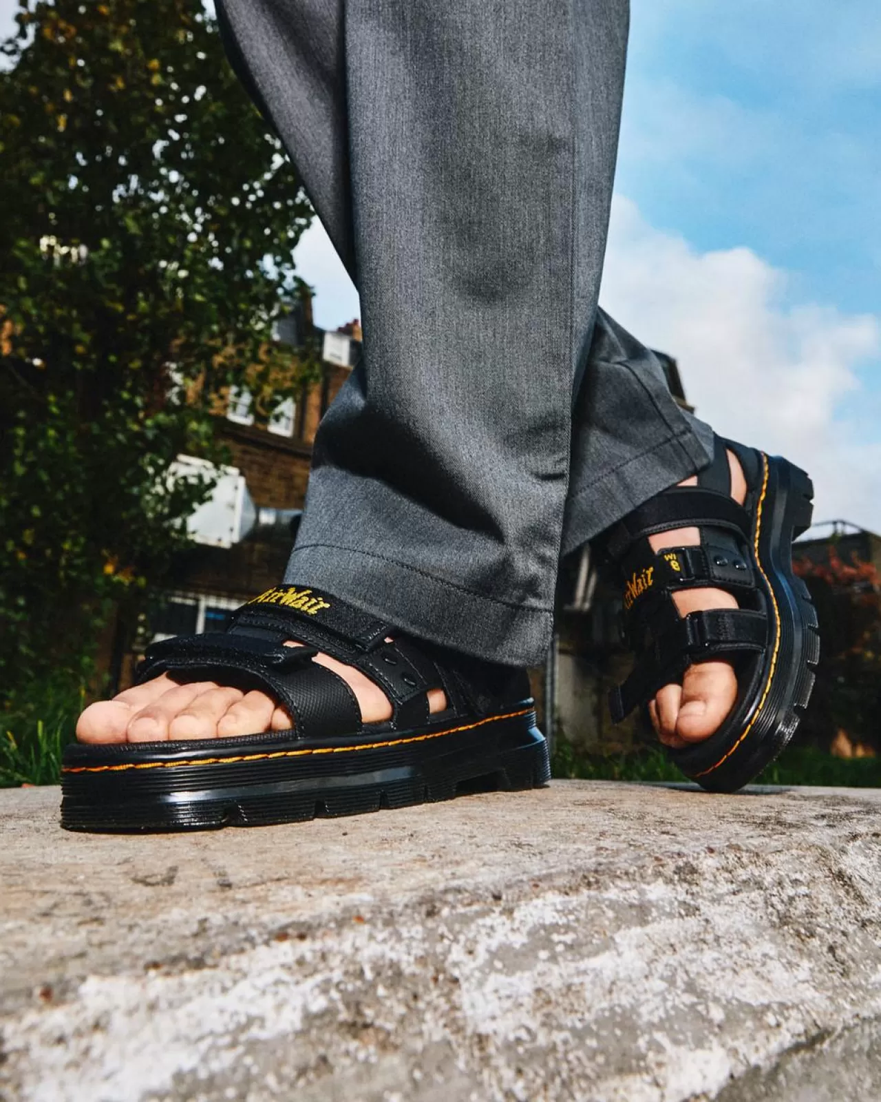 Sale | Sandals^Dr. Martens Pearson Webbing Sandals Black — Element+Webbing