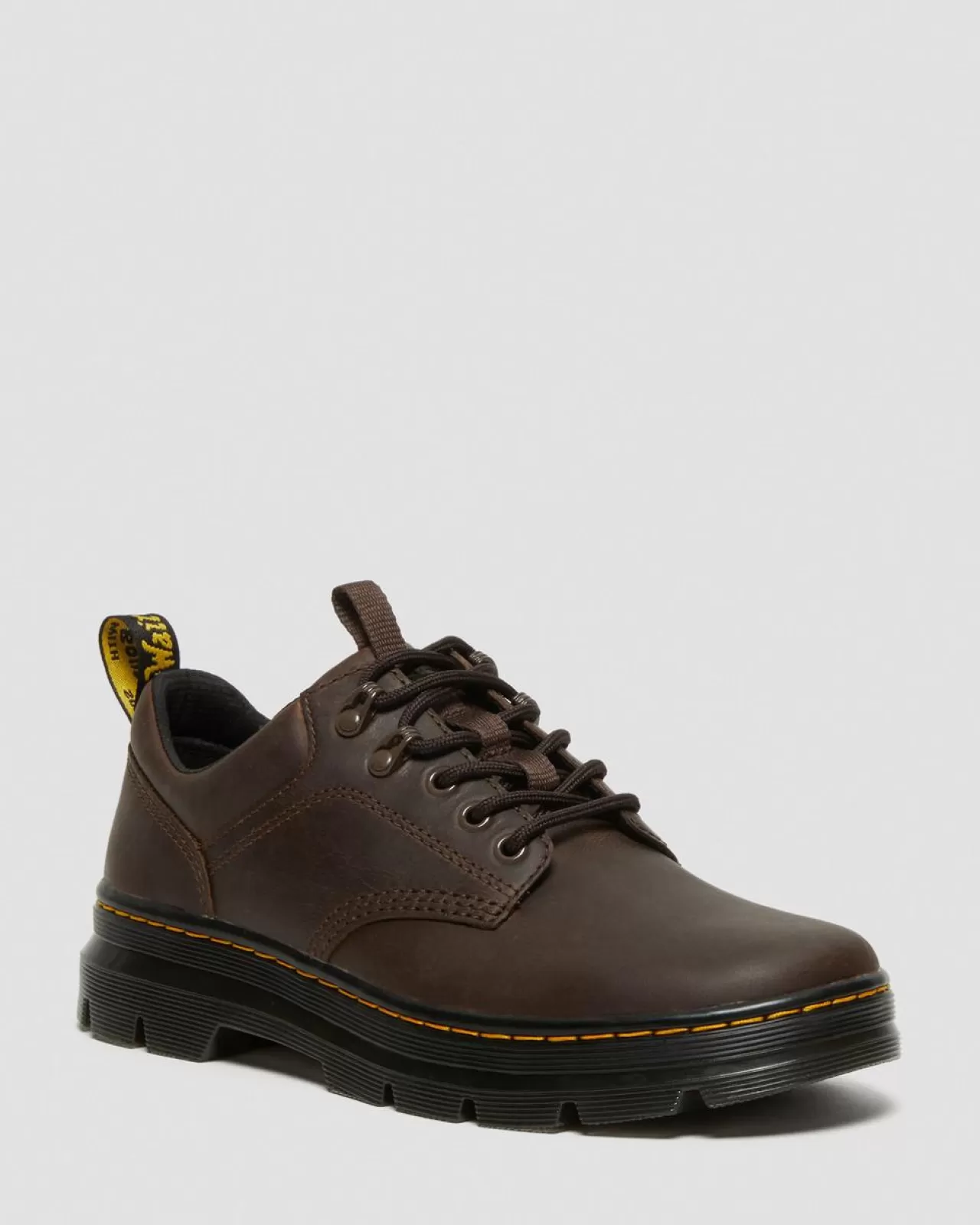 Shoes | Oxfords^Dr. Martens Reeder Crazy Horse Leather Utility Shoes Dark Brown — Crazy Horse