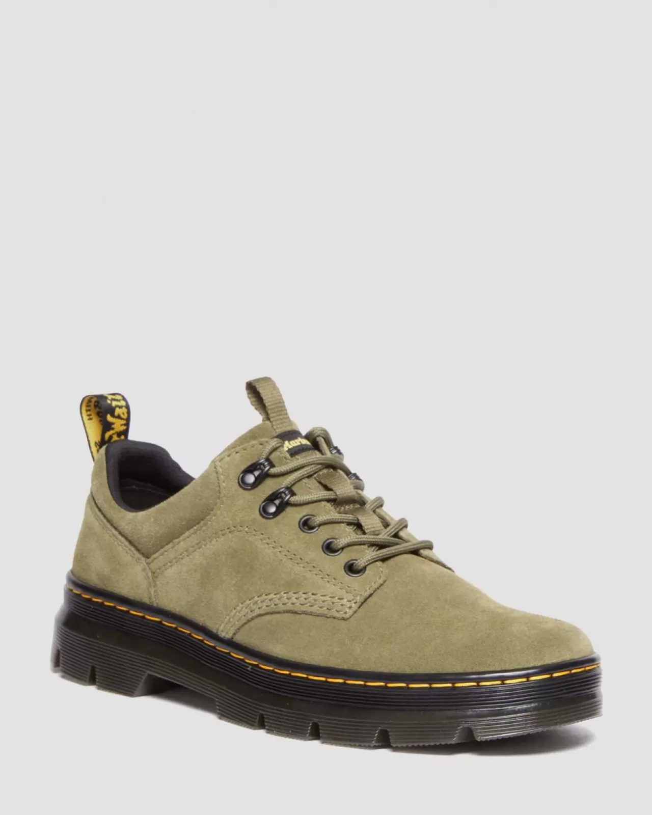 Sale | Oxfords^Dr. Martens Reeder Suede Utility Shoes DMS OLIVE — E.H.Suede