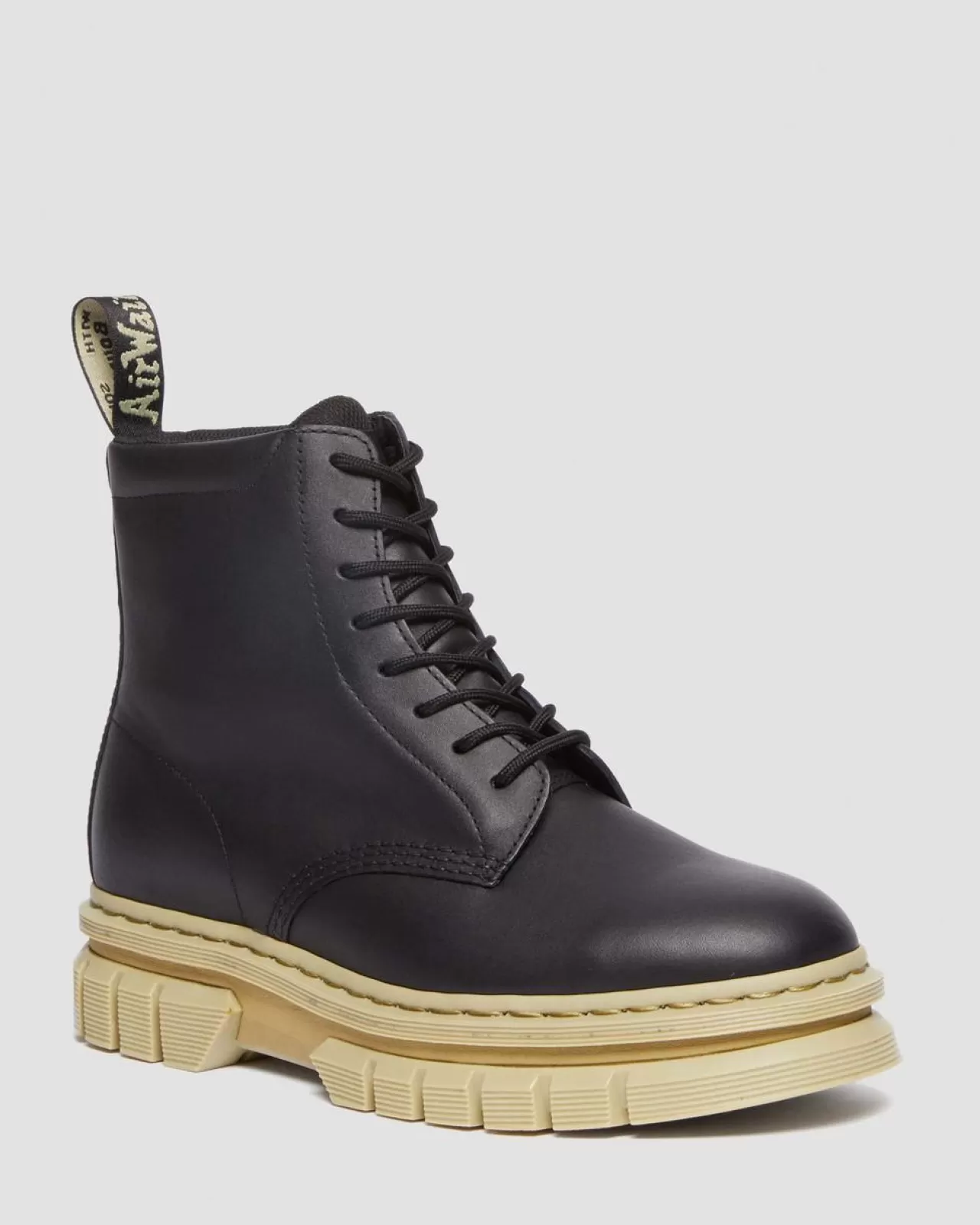 Sale | Ankle Boots^Dr. Martens Rikard Contrast Sole Platform Lace Up Boots Black — Polished Lucido