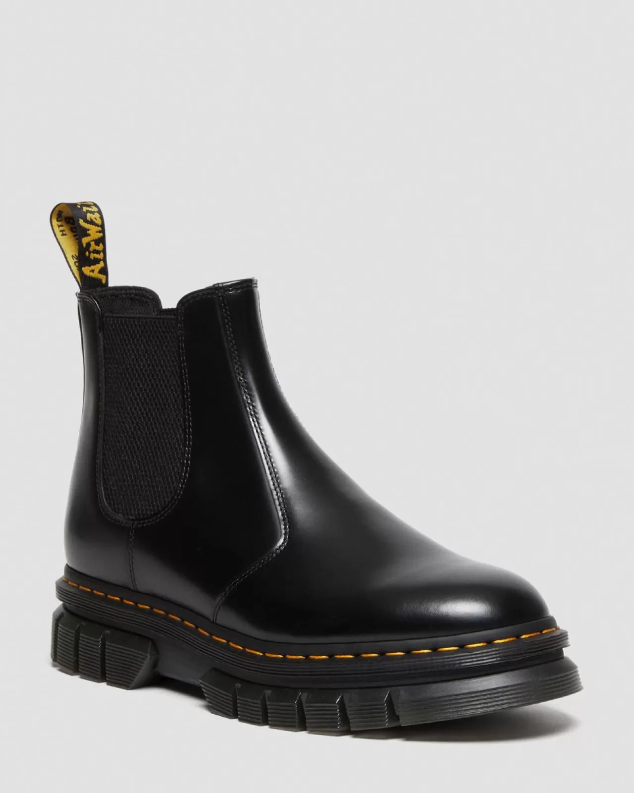 Sale | Platform Boots^Dr. Martens Rikard Polished Smooth Leather Chelsea Boots Black — Polished Smooth