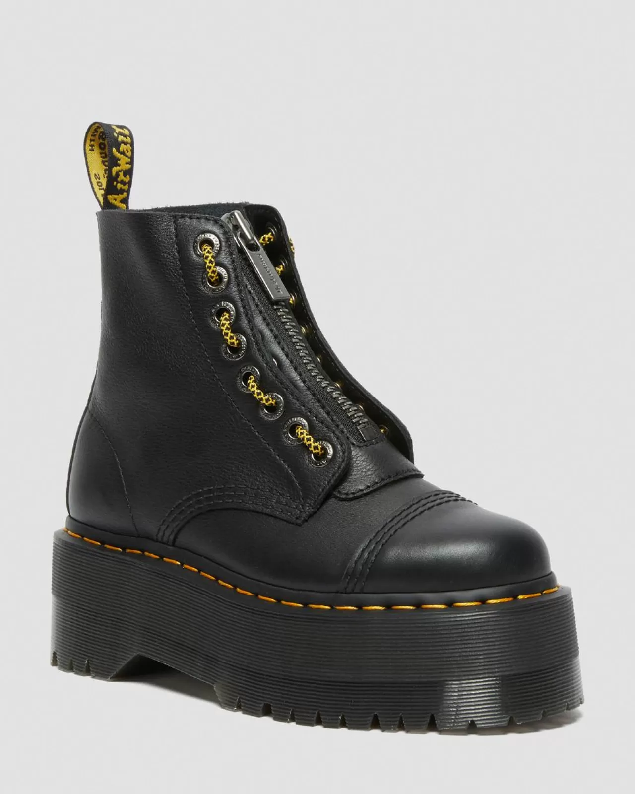 Platform Boots | Ankle Boots^Dr. Martens Sinclair Max Pisa Leather Platform Boots Black — Pisa