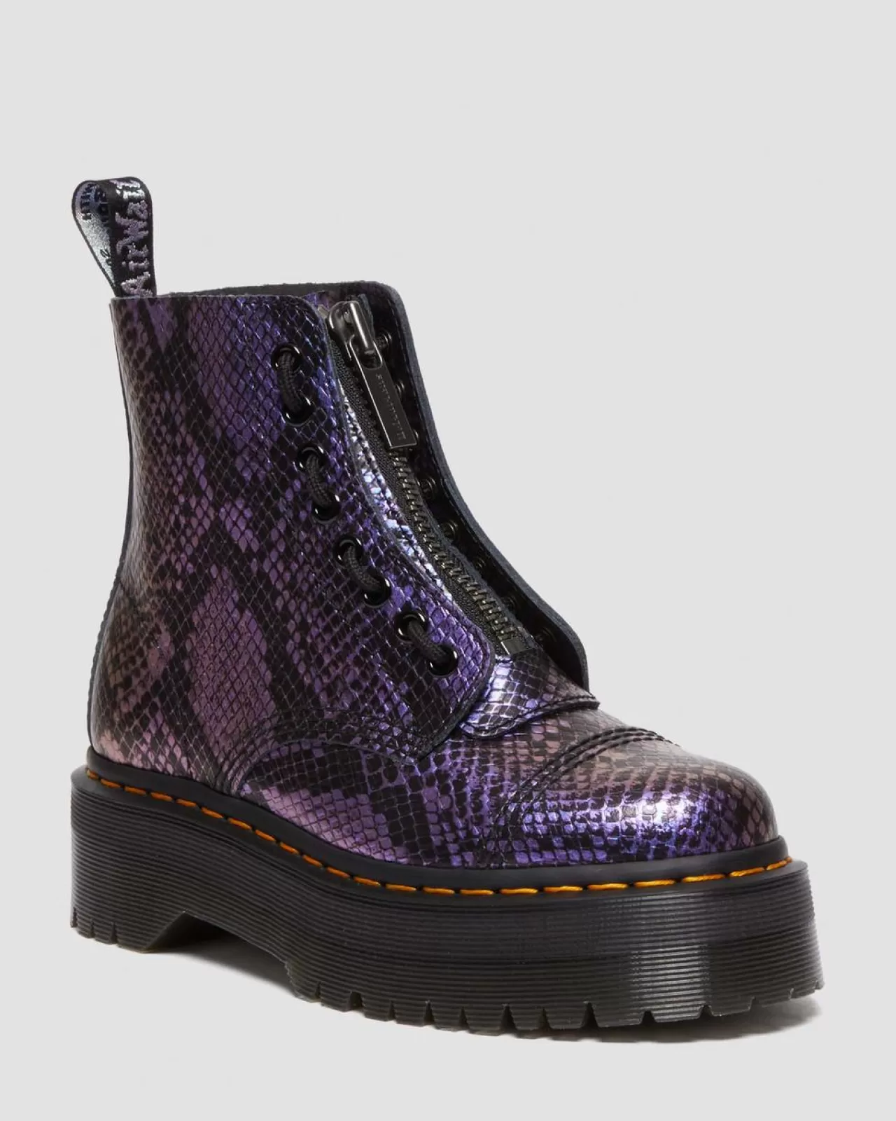 Sale | Platform Boots^Dr. Martens Sinclair Snake Print Emboss Leather Platform Boots BLACK+MULTI — Viper Croc Emboss