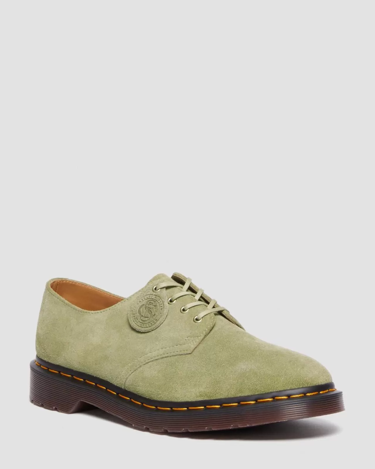 Sale | Originals^Dr. Martens Smiths Suede Dress Shoes Pale Olive — Desert Oasis Suede