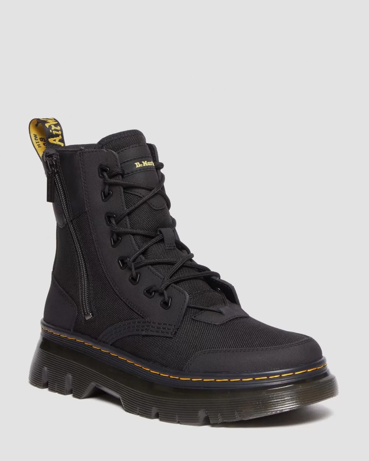 Sale | Casual Boots^Dr. Martens Tarik Zip Poly & Leather Utility Boots BLACK — Ajax + Extra Tough 50/50 + Hydro