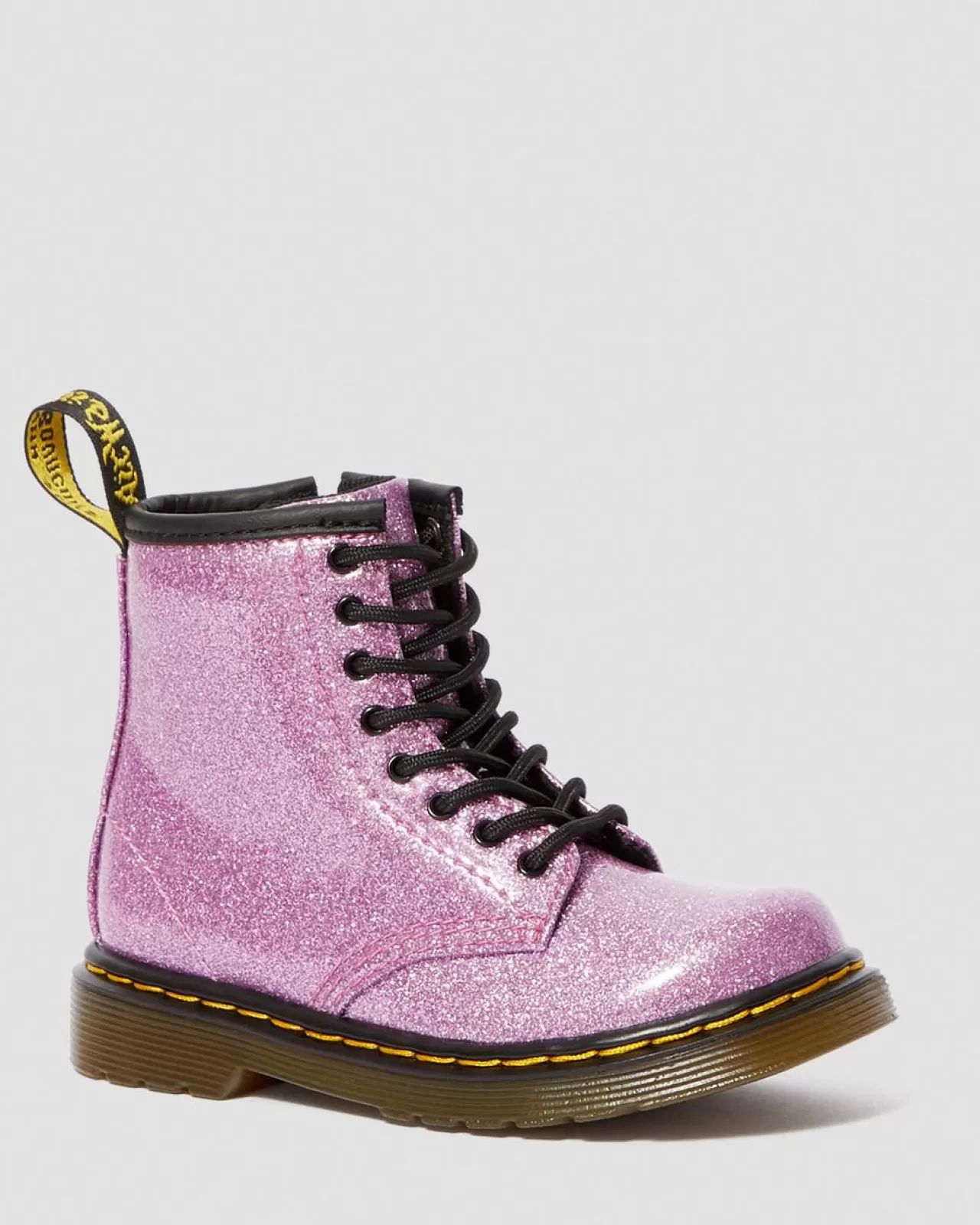 Toddler / 2-4 Years | Boots^Dr. Martens Toddler 1460 Glitter Lace Up Boots Dark Pink — Coated Glitter