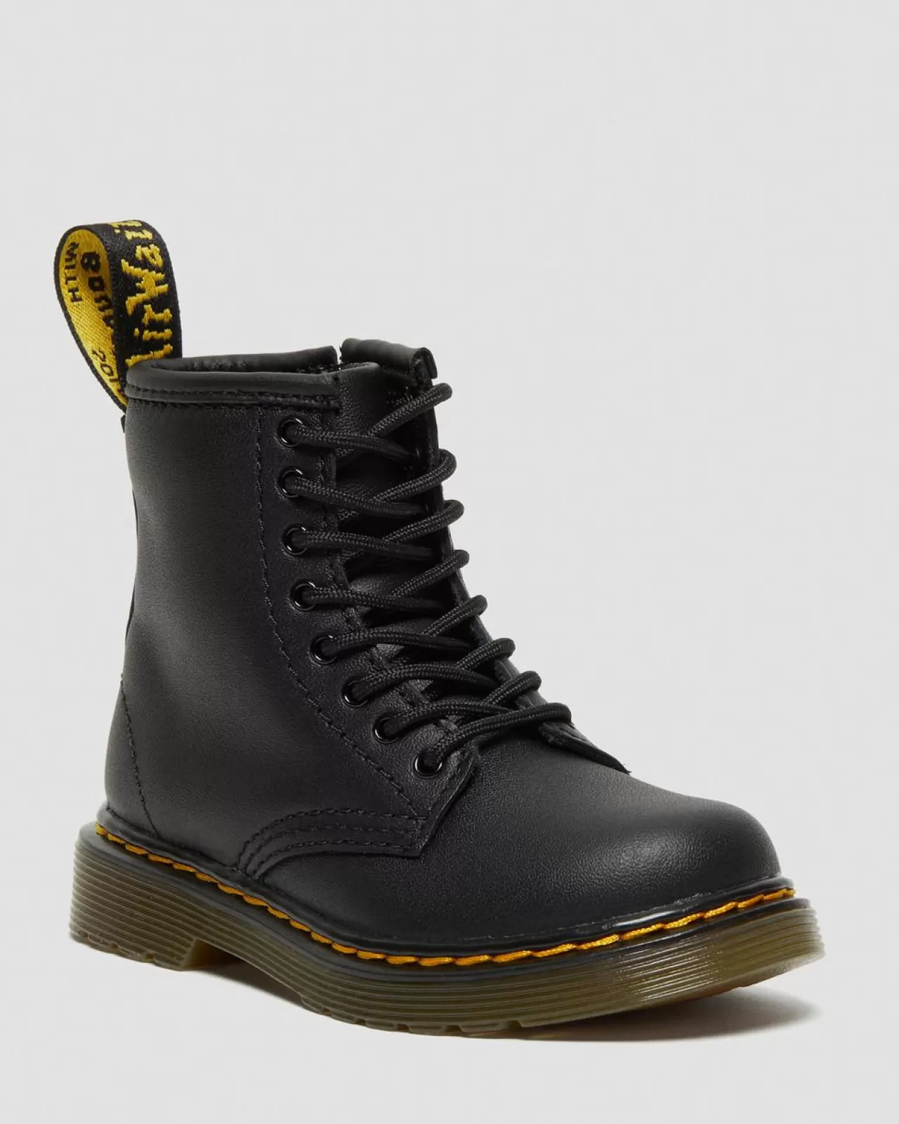 School Styles | Boots^Dr. Martens Toddler 1460 Softy T Leather Lace Up Boots Black — Softy T