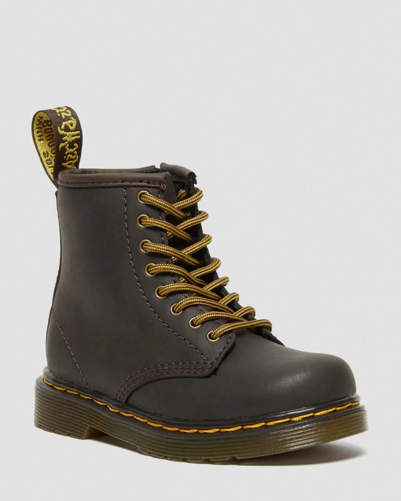 Toddler / 2-4 Years | Boots^Dr. Martens Toddler 1460 Wildhorse Leather Lace Up Boots Dark Brown — Wildhorse Lamper