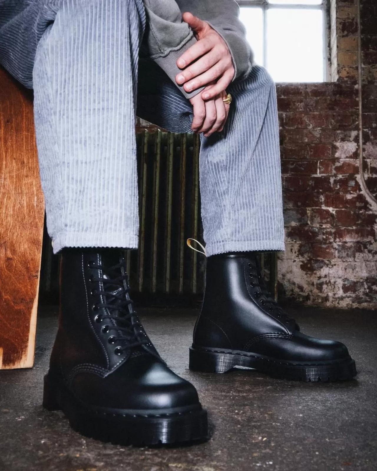 Vegan | Originals^Dr. Martens Vegan 1460 Bex Mono Lace Up Boots Black — Felix Rub Off