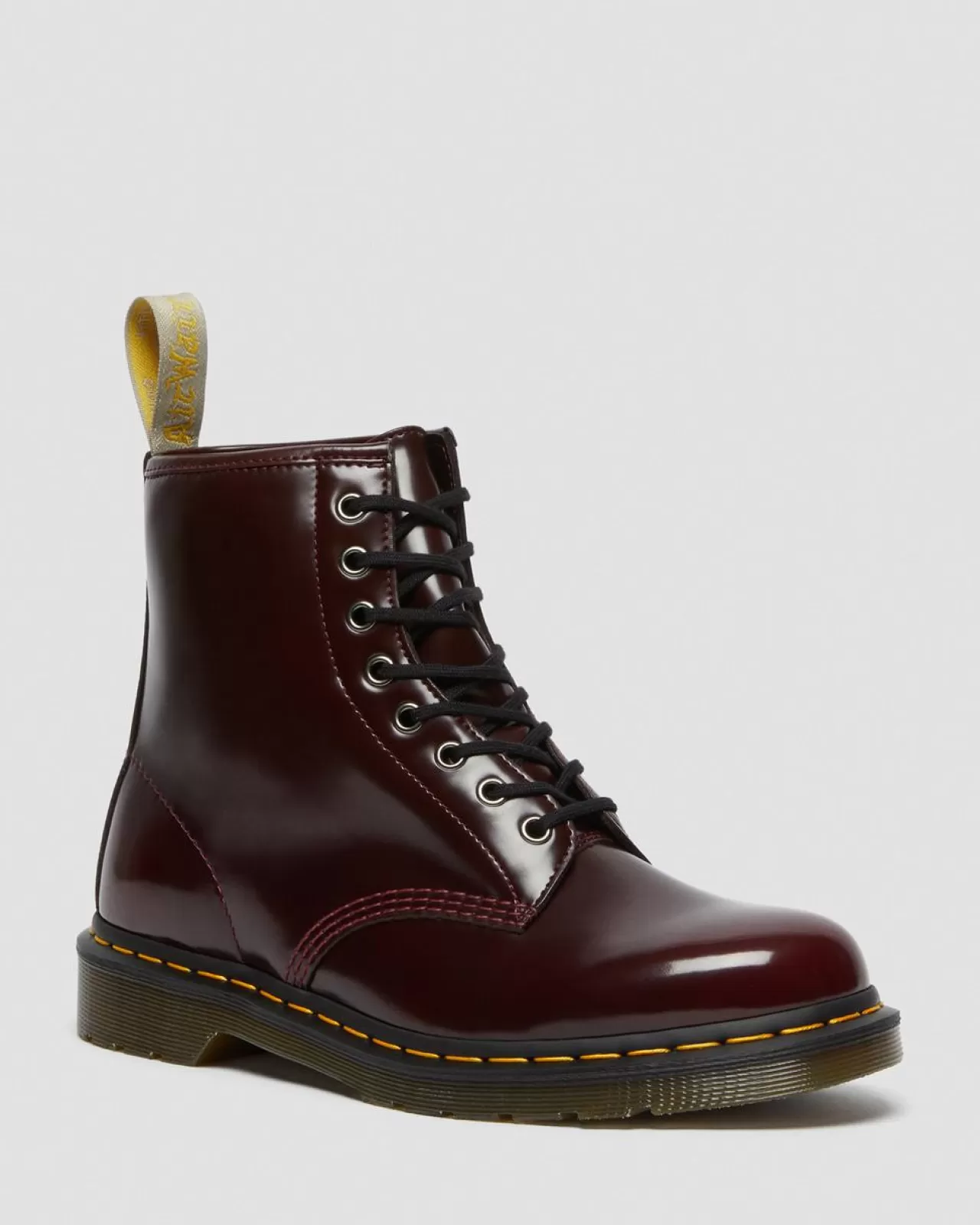 Vegan | Ankle Boots^Dr. Martens Vegan 1460 Lace Up Boots Cherry Red — Oxford Rub Off