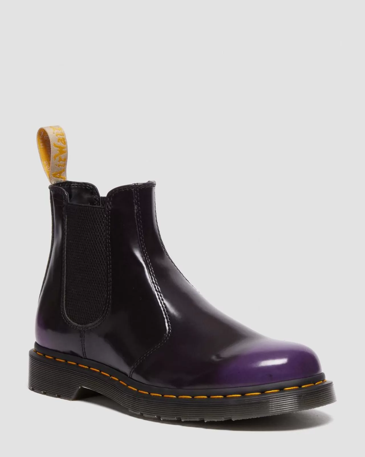 Sale | Vegan^Dr. Martens Vegan 2976 Chelsea Boots BLACK/RICH PURPLE — Oxford Rub Off