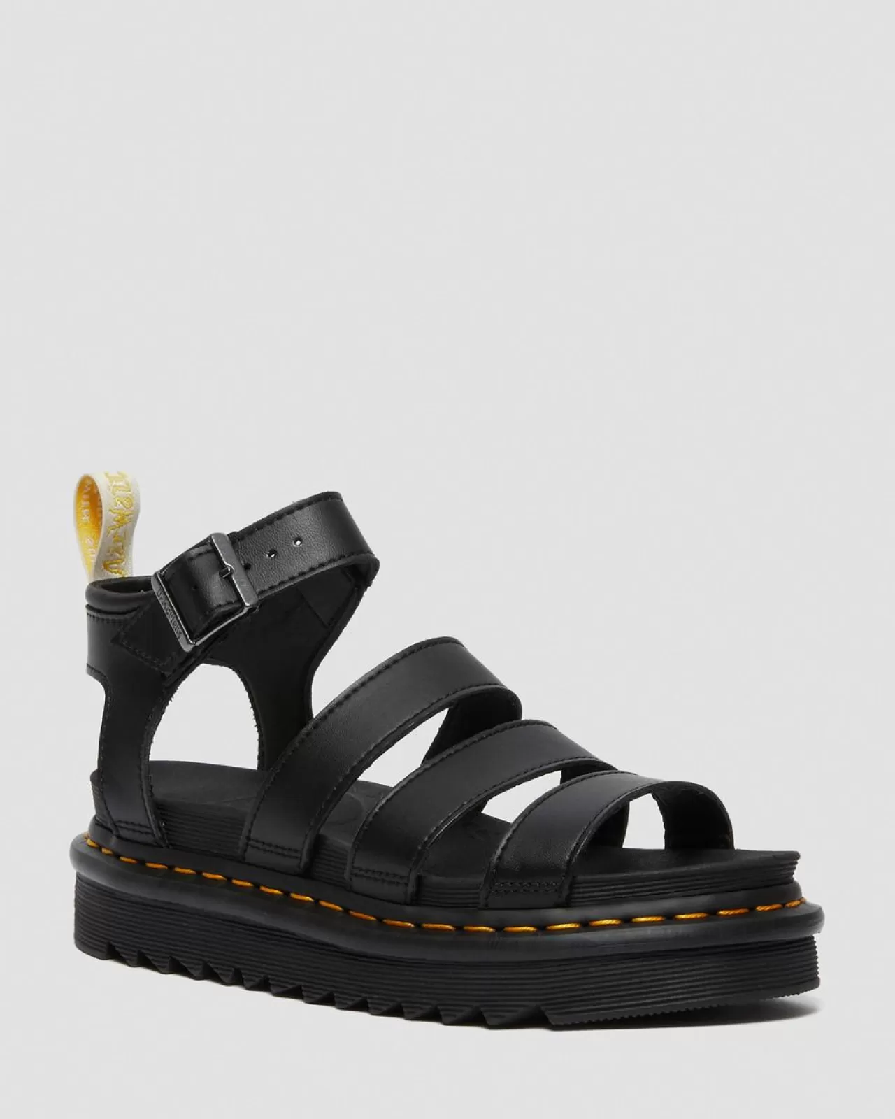 Vegan | Platform Sandals^Dr. Martens Vegan Blaire Women's Felix Gladiator Sandals Black — Felix Rub Off