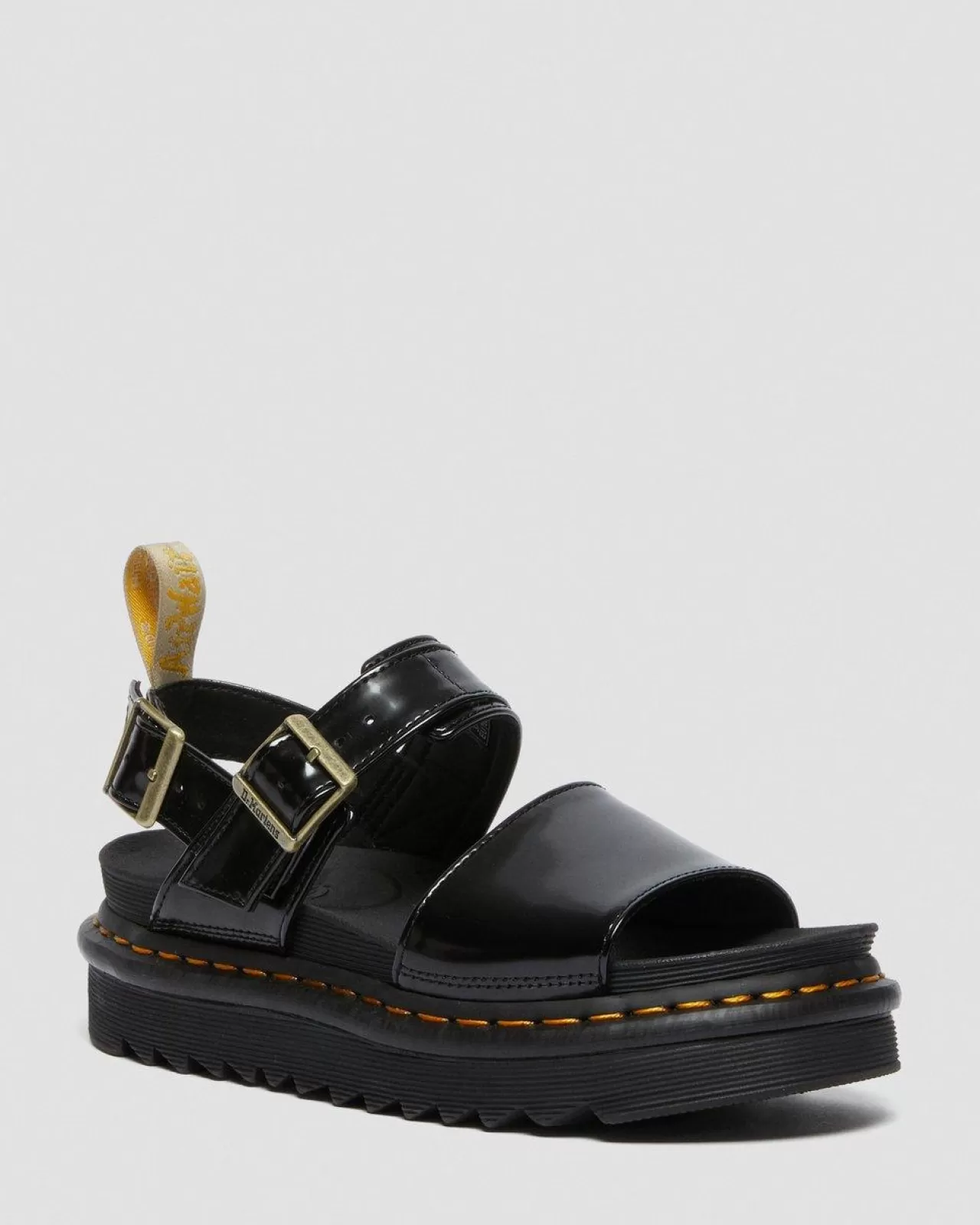 Sale | Vegan^Dr. Martens Vegan Voss Strap Sandals Black — Oxford