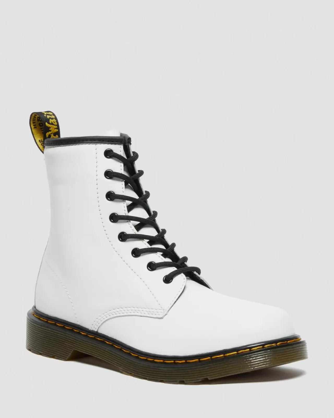 School Styles | Youth / 8-14 Years^Dr. Martens Youth 1460 Leather Lace Up Boots White — Romario