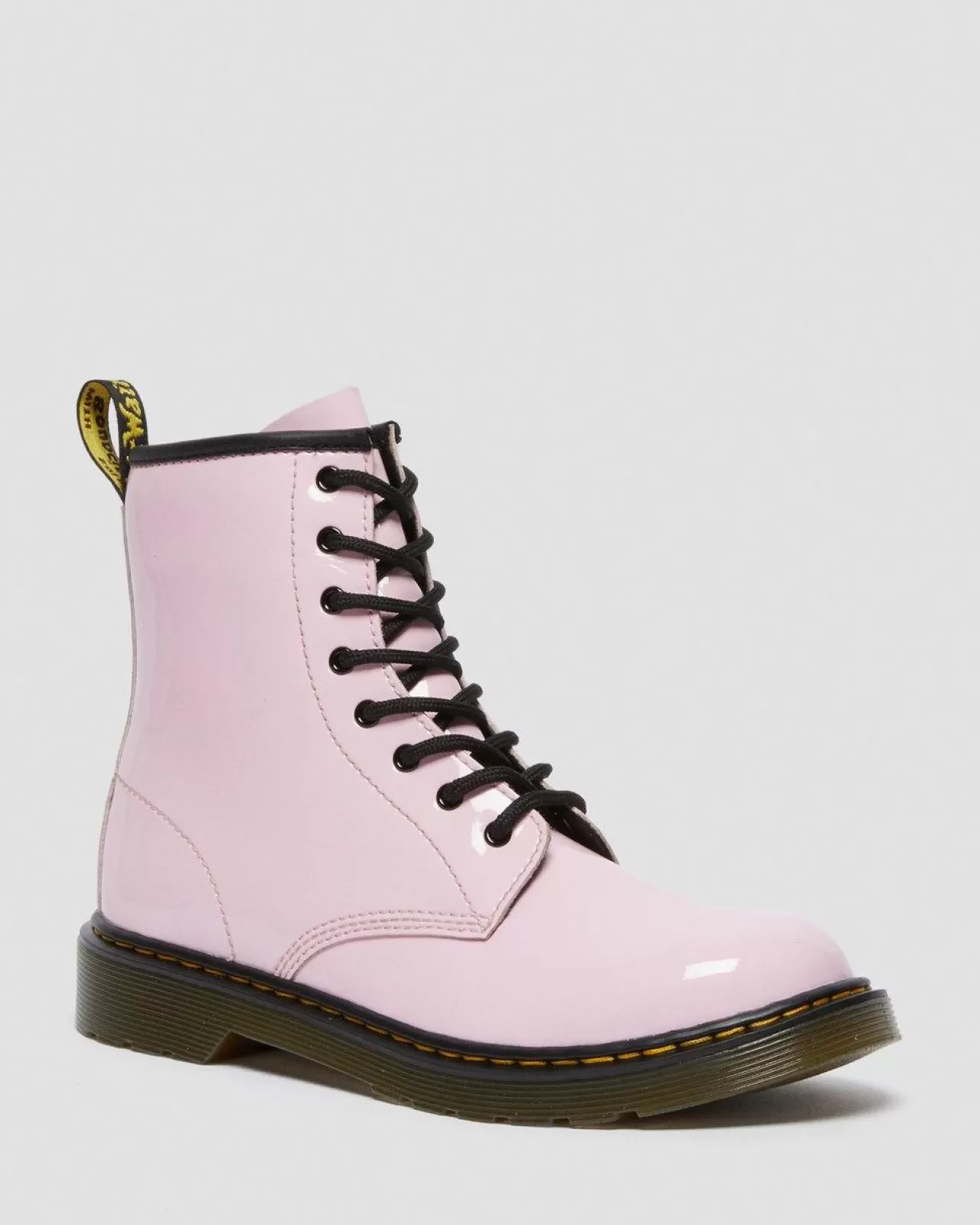 Glitter & Patent Boots | School Styles^Dr. Martens Youth 1460 Patent Leather Lace Up Boots Pale Pink — Patent Leather