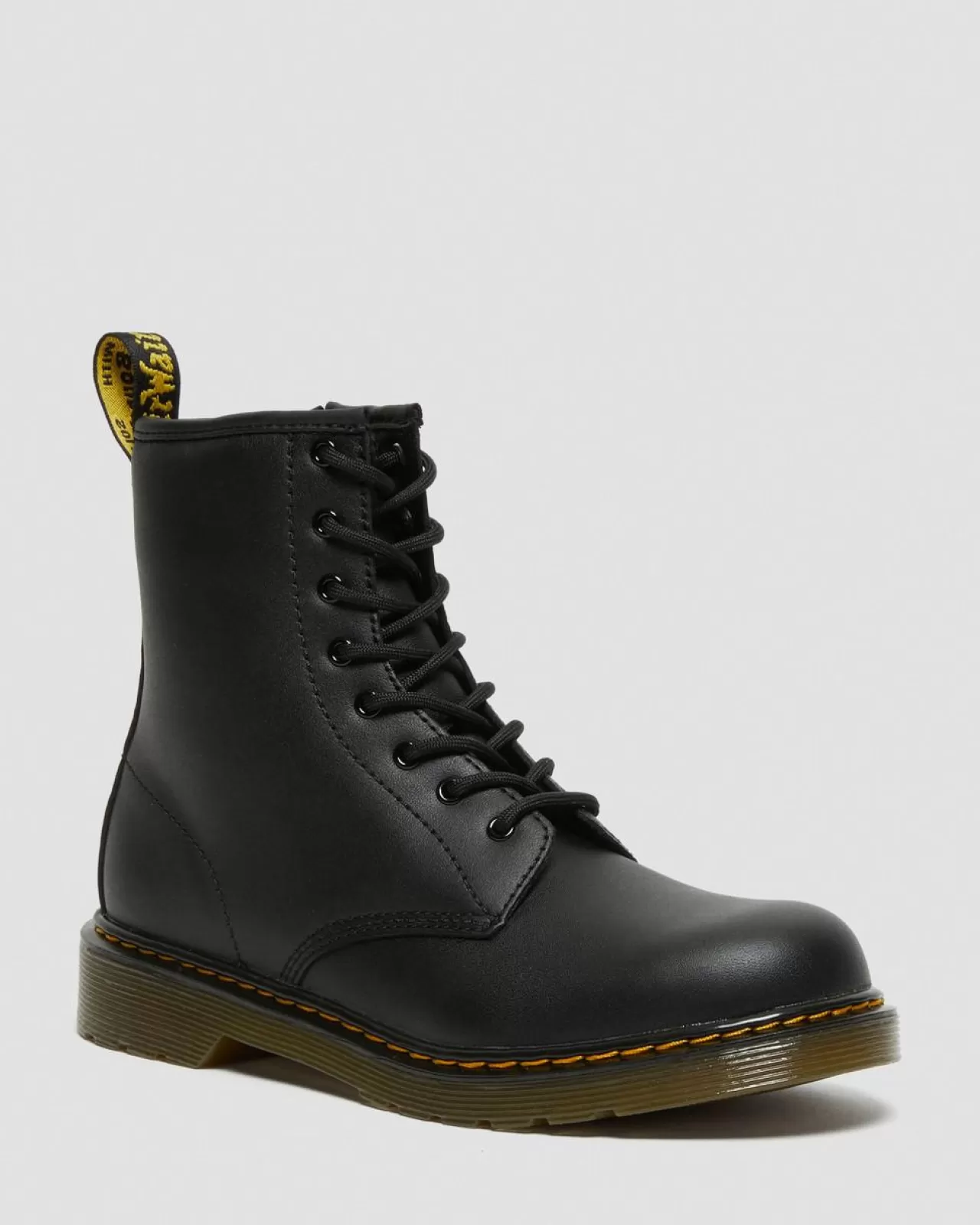 School Styles | Boots^Dr. Martens Youth 1460 Softy T Leather Lace Up Boots Black — Softy T