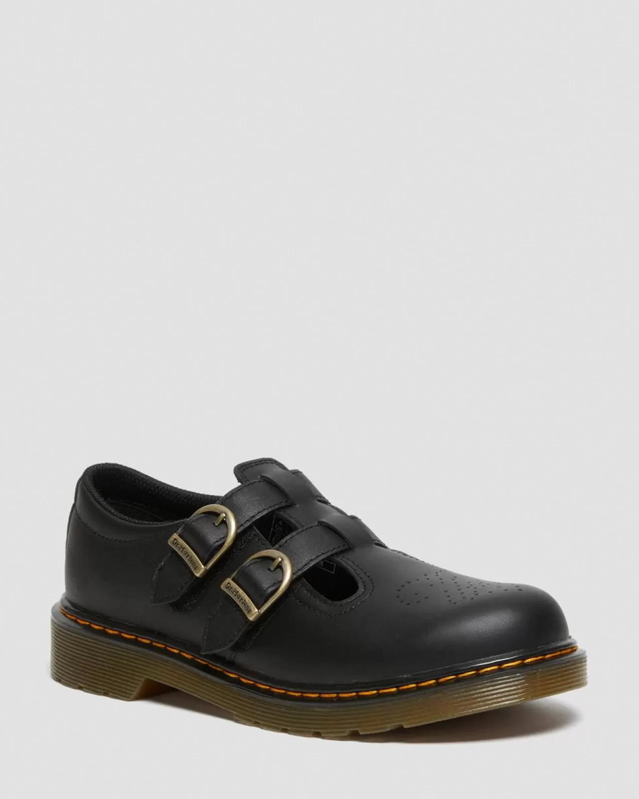 School Styles | Youth / 8-14 Years^Dr. Martens Youth 8065 Softy T Leather Mary Jane Shoes Black — Softy T