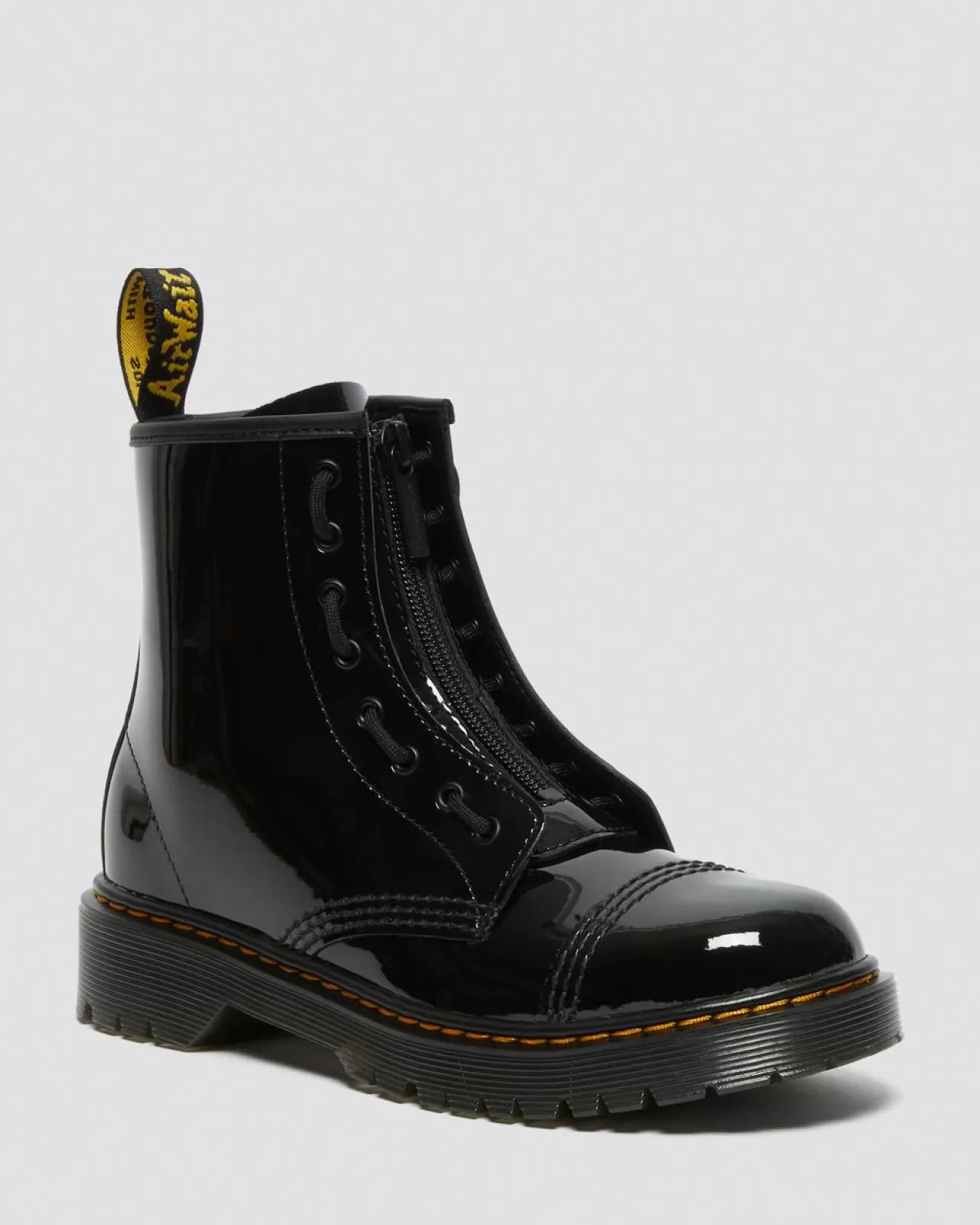 Glitter & Patent Boots | Youth / 8-14 Years^Dr. Martens Youth Sinclair Bex Patent Leather Boots Black — Patent Leather