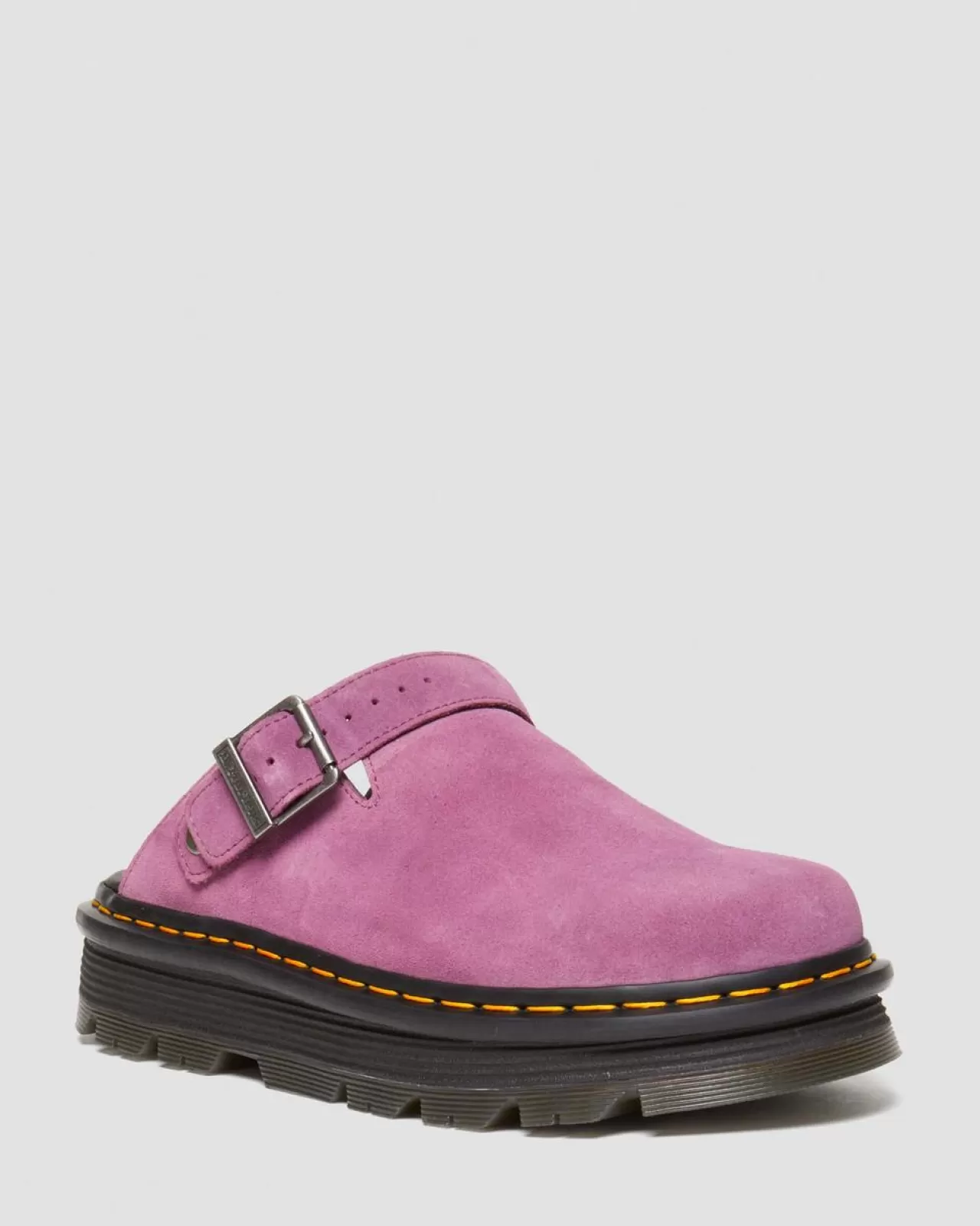 Mules & Slides | Sandals^Dr. Martens Zebzag Suede Casual Slingback Platform Mules Muted Purple — E.H.Suede